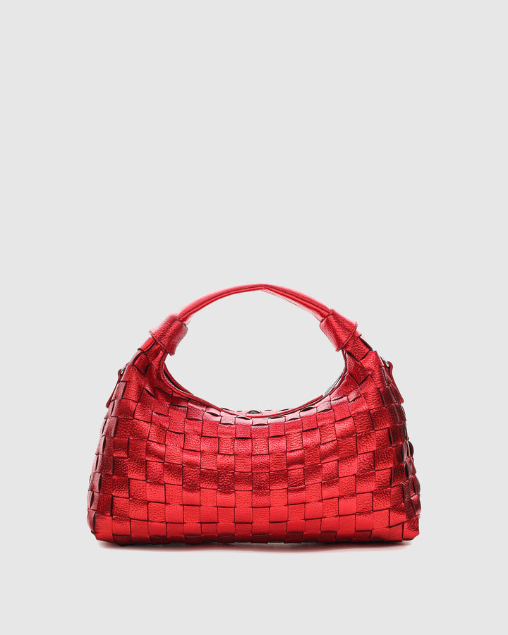 Núnoo Dandy Braided Metallic Bright Red Medium