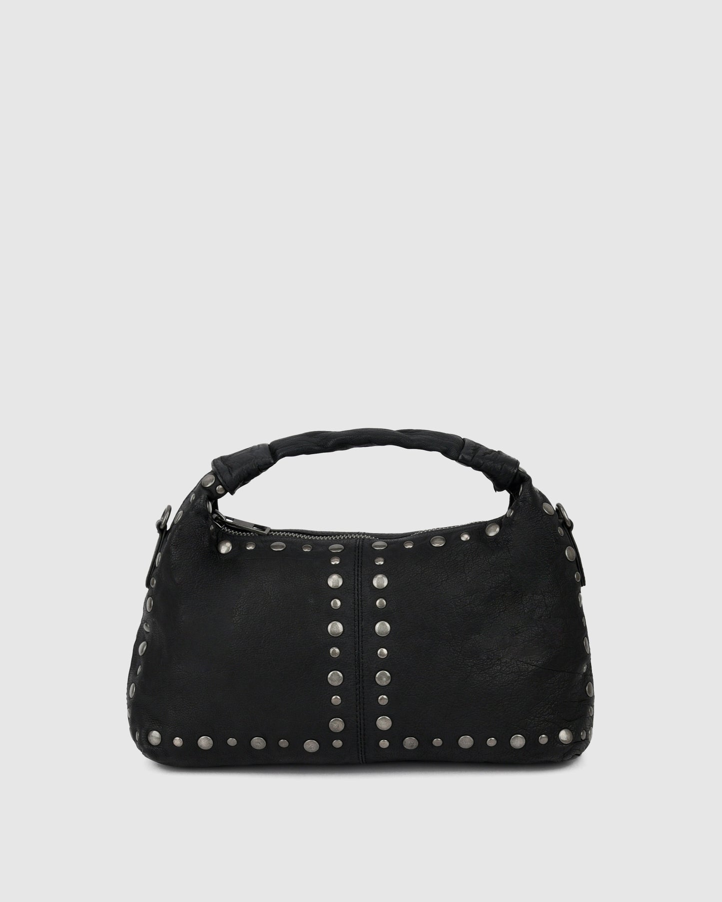 Núnoo Dandy Rivet Washed Black w. Antique Silver Medium Black