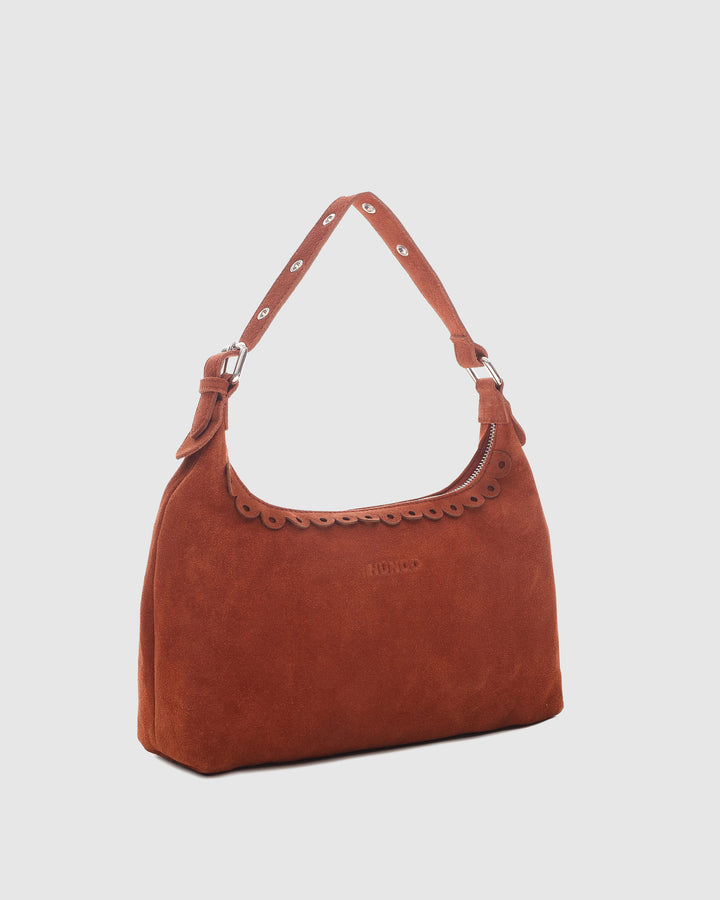 Núnoo Dandy Scallop Suede Redwood Medium Redwood