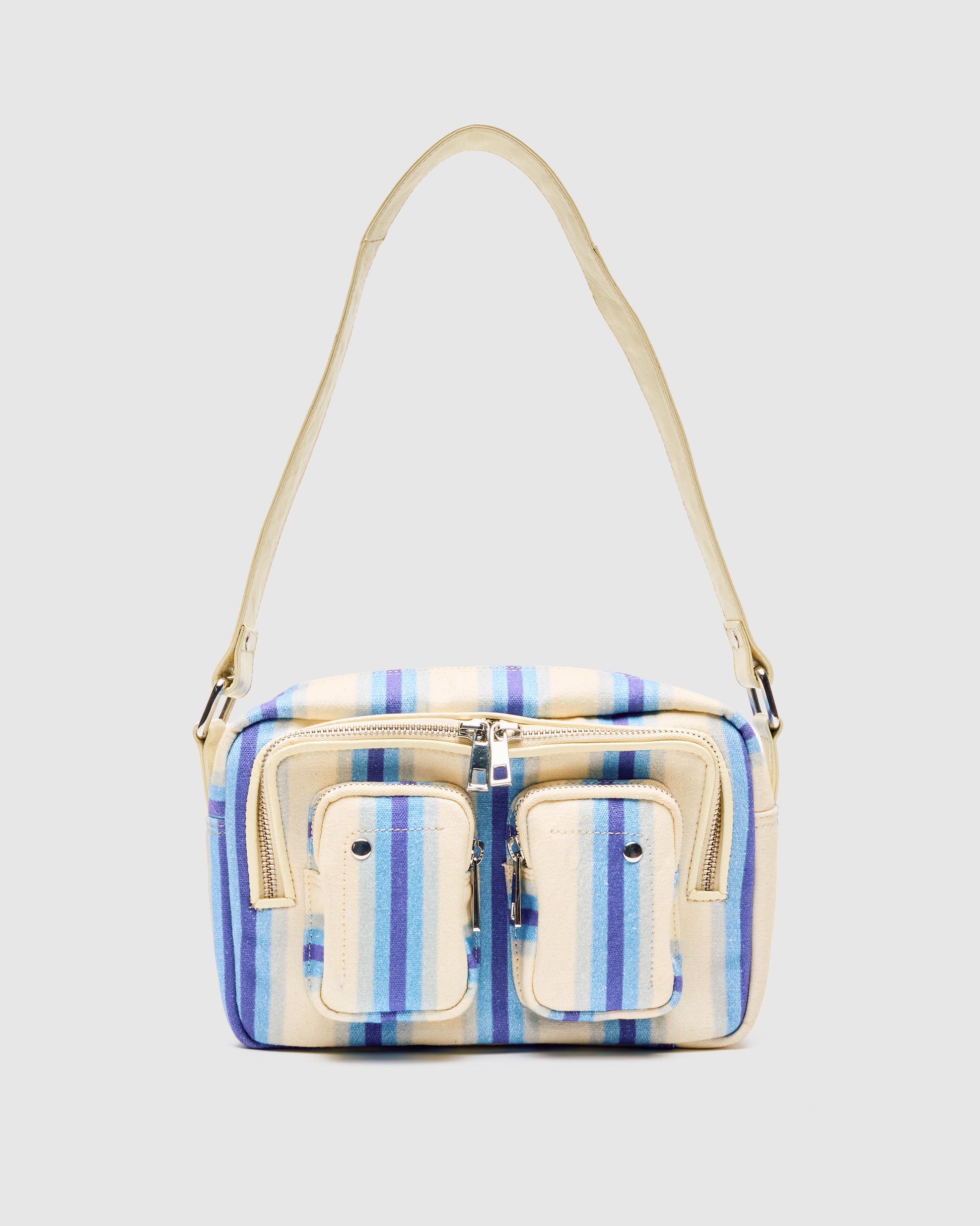 Núnoo Ellie Canvas Blue Stripes Medium Blue Stripes
