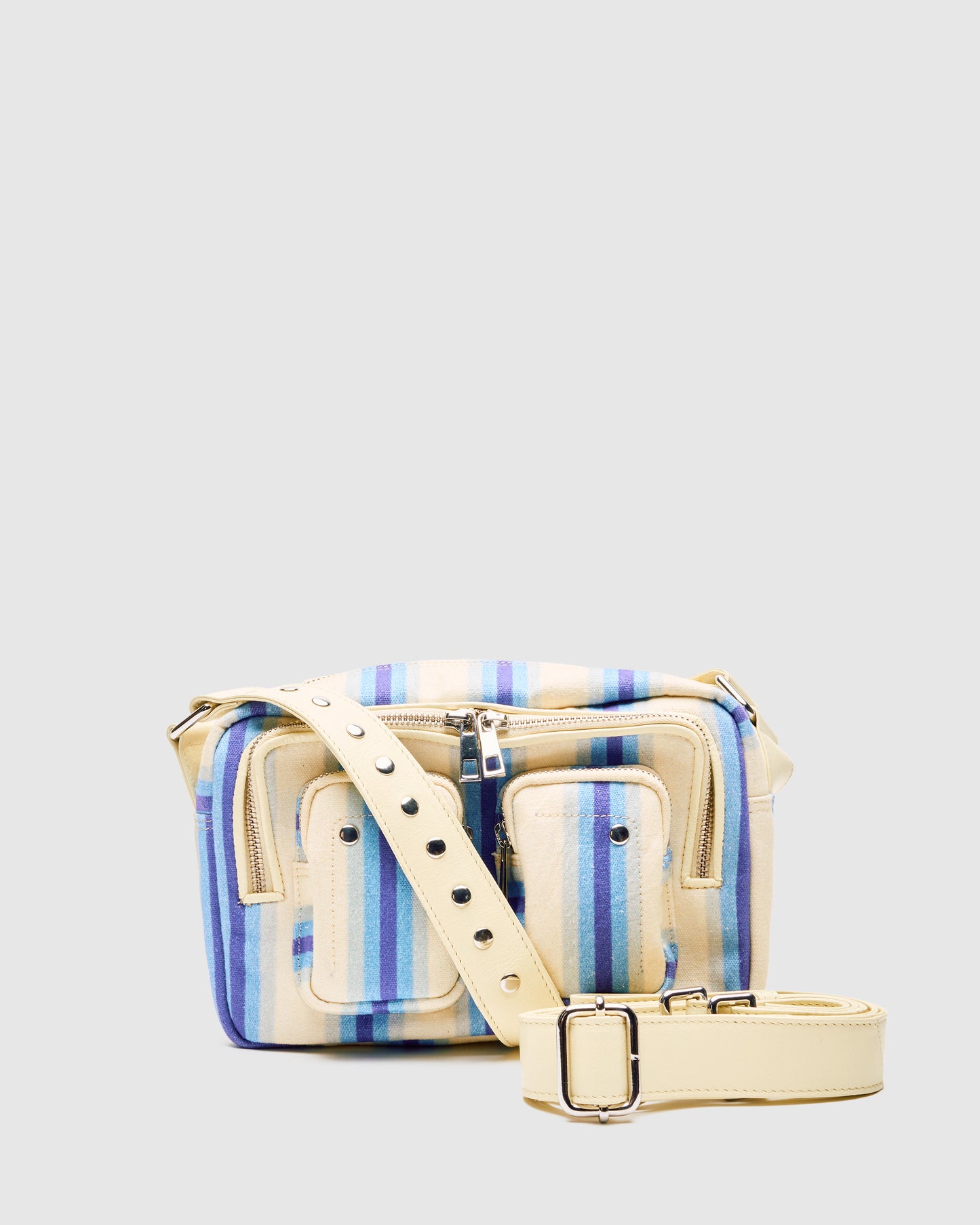 Núnoo Ellie Canvas Blue Stripes Medium Blue Stripes