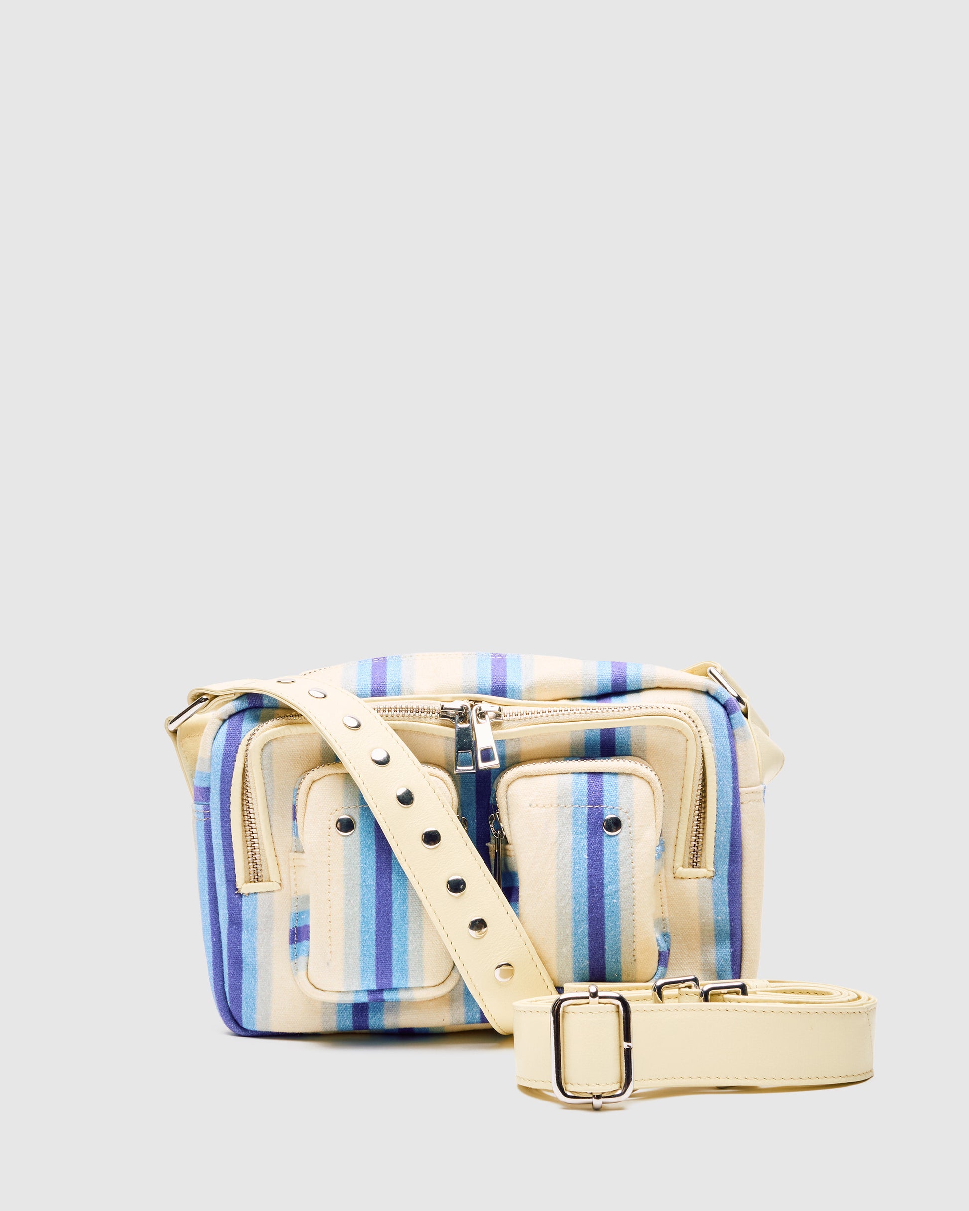 Núnoo Ellie Canvas Blue Stripes Medium Blue Stripes