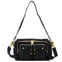 Ellie Suede Black w. Gold