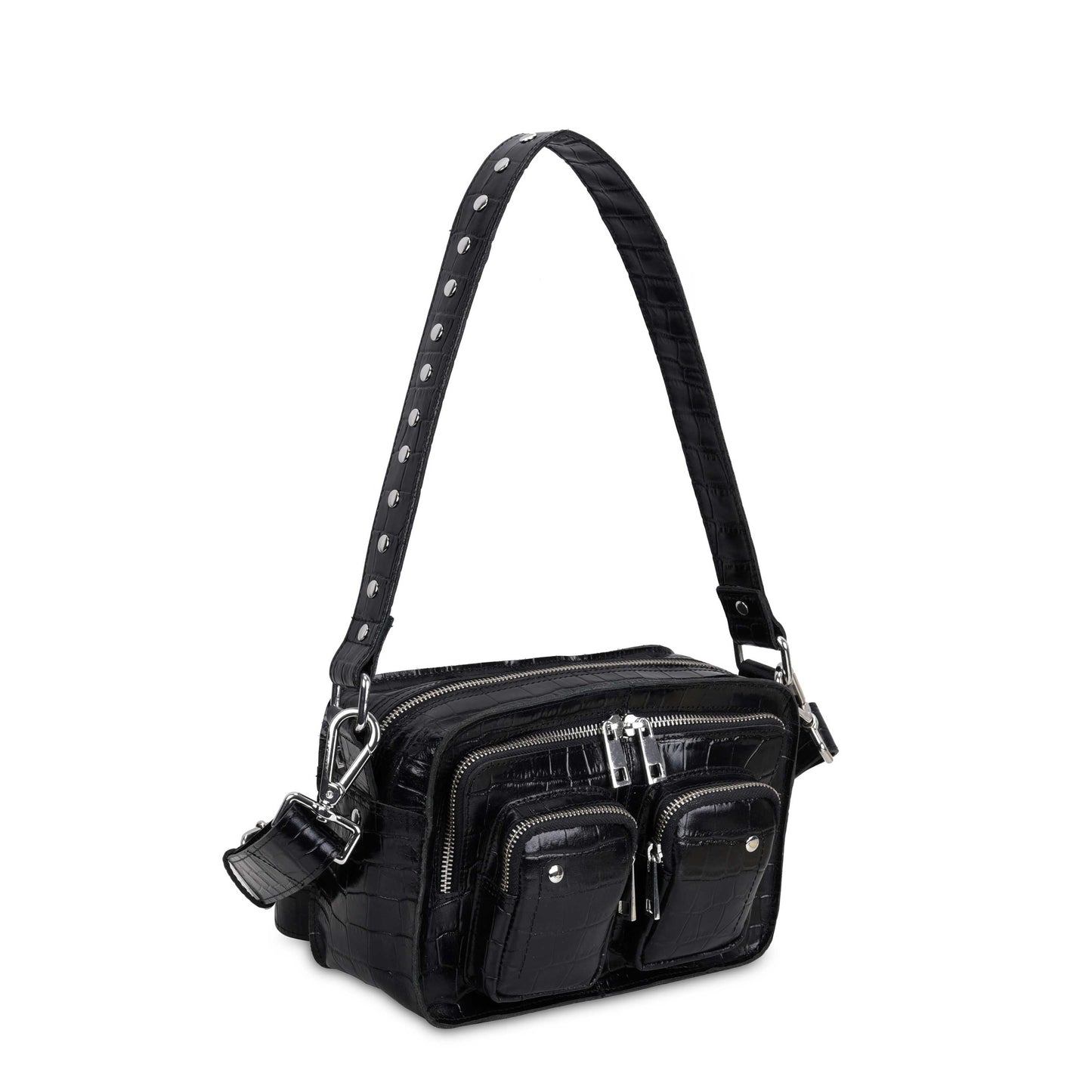 Núnoo Ellie Texas Black w. Antique Silver Shoulder bags Black