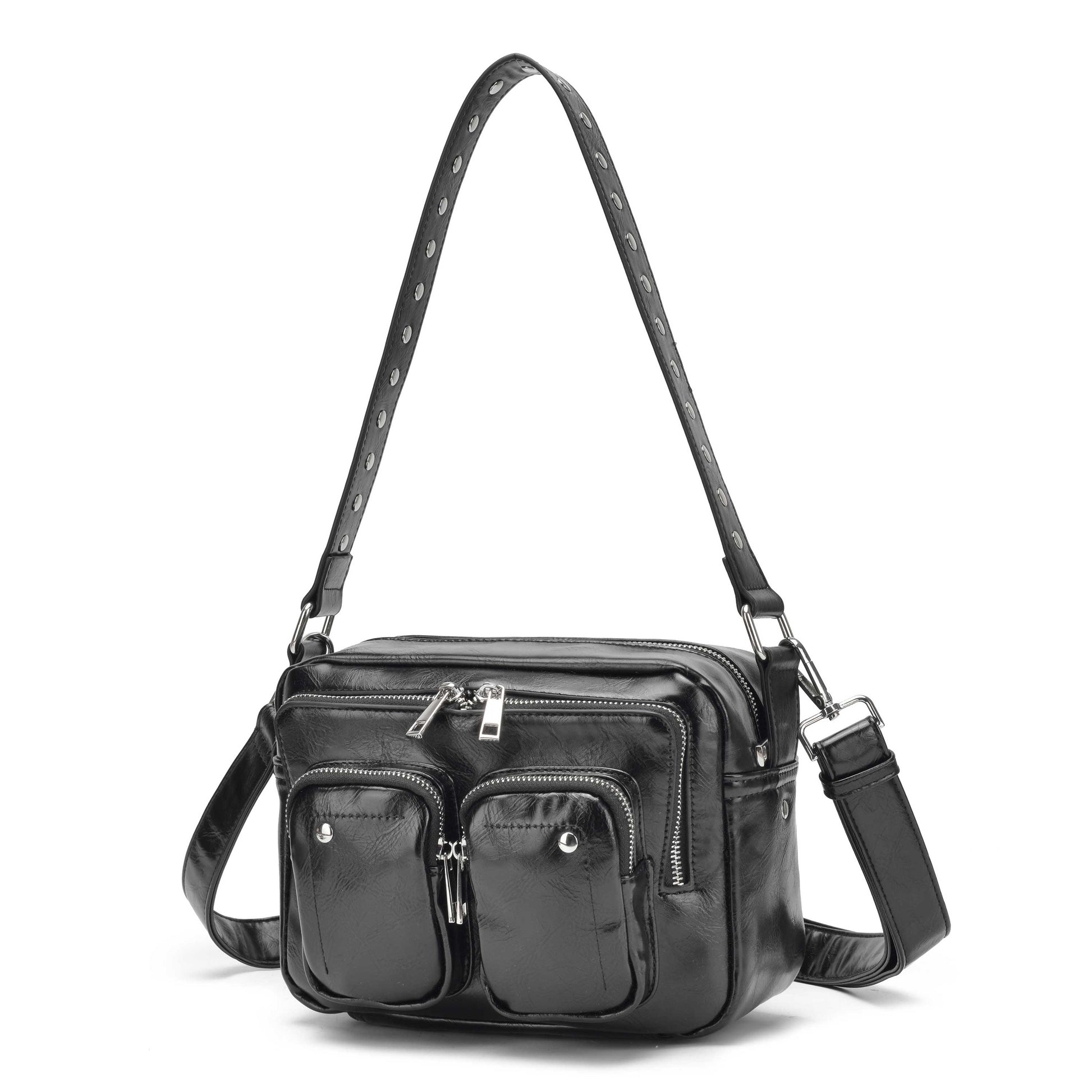 Núnoo Ellie Wrinkle Black Shoulder bags Black