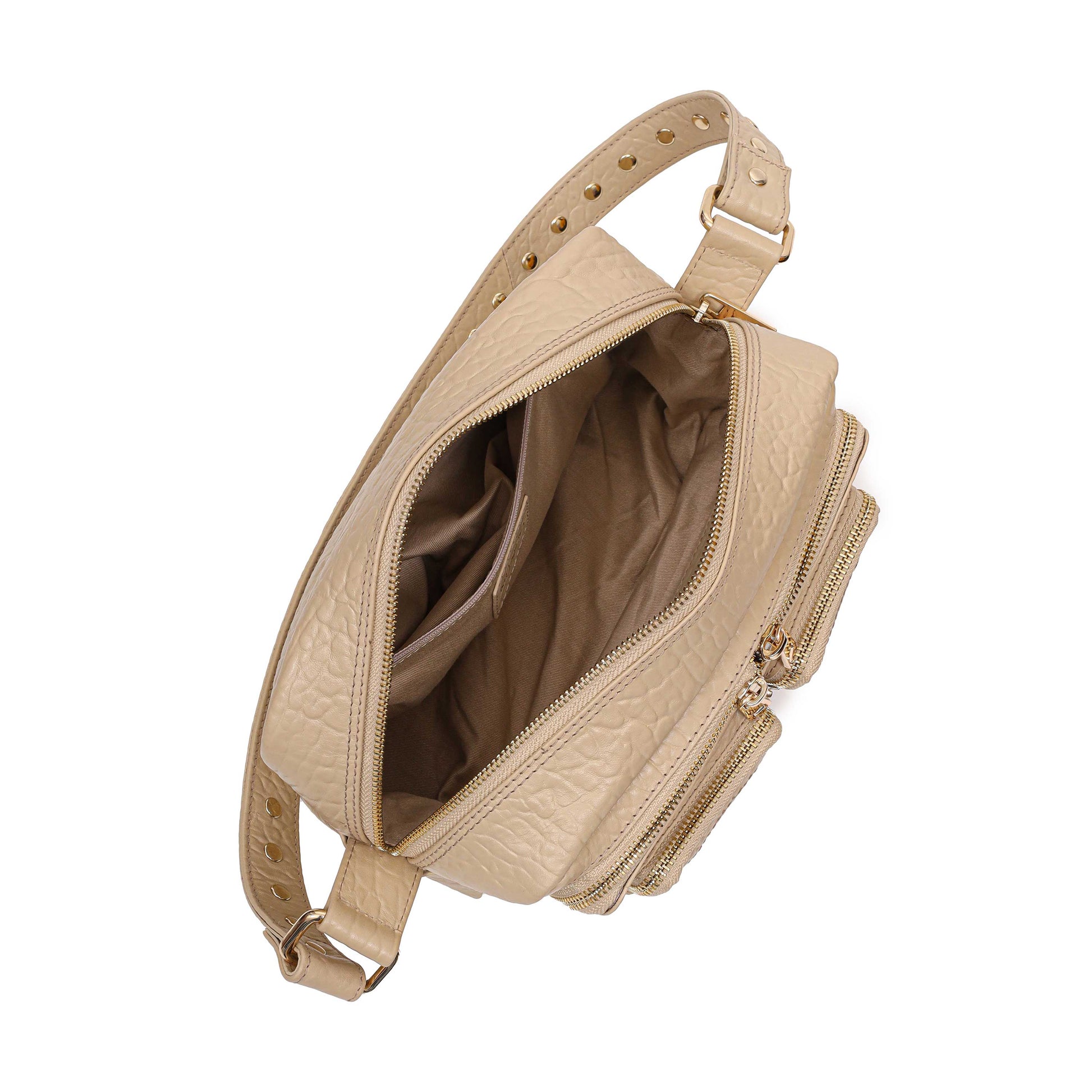 Núnoo Ellie air 3 w. gold Crossbody Latte