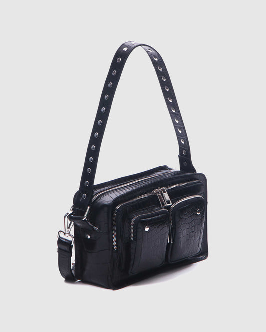 Núnoo Ellie croco deluxe black Medium