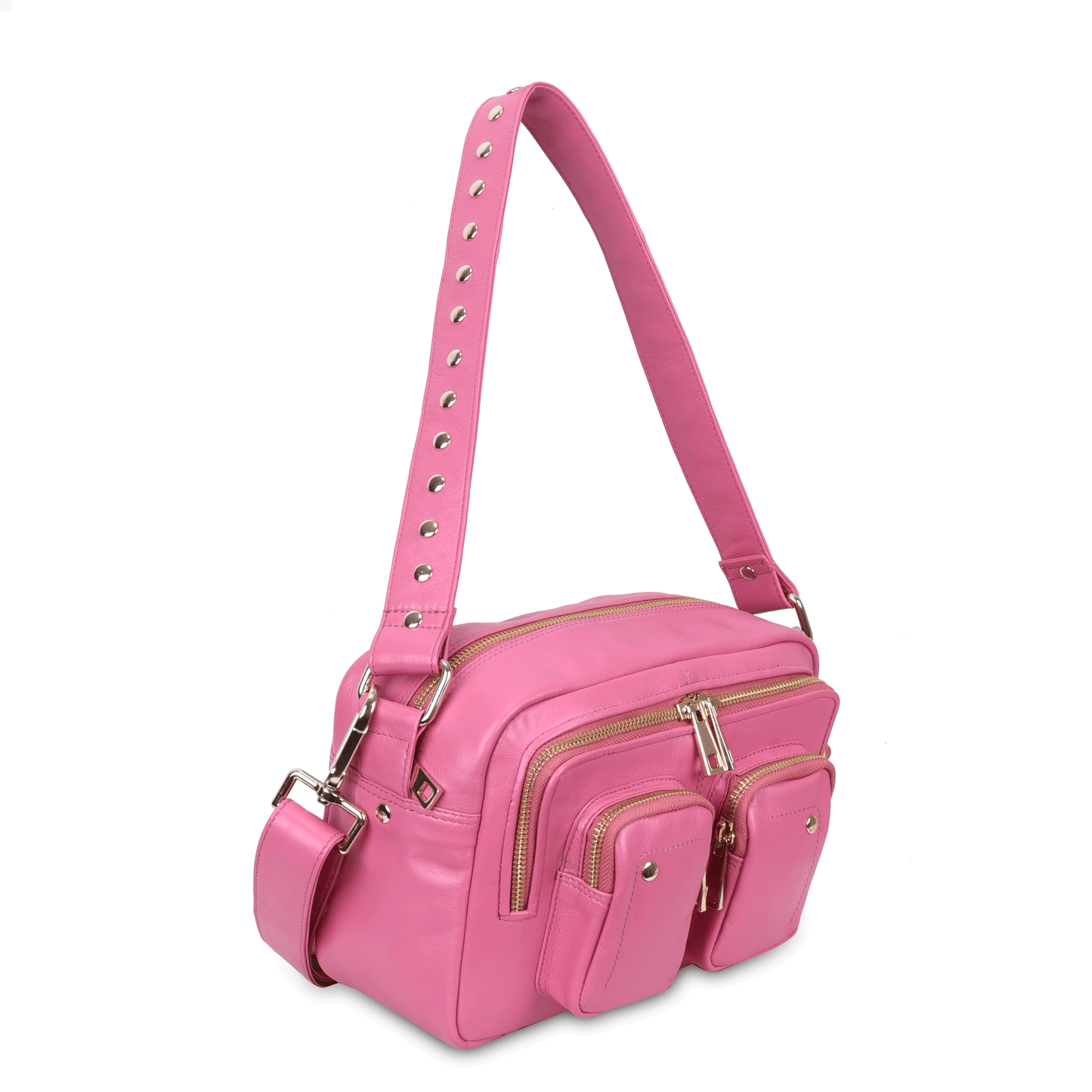 Núnoo Ellie silky Pink w. gold Ferent Crossbody Pink