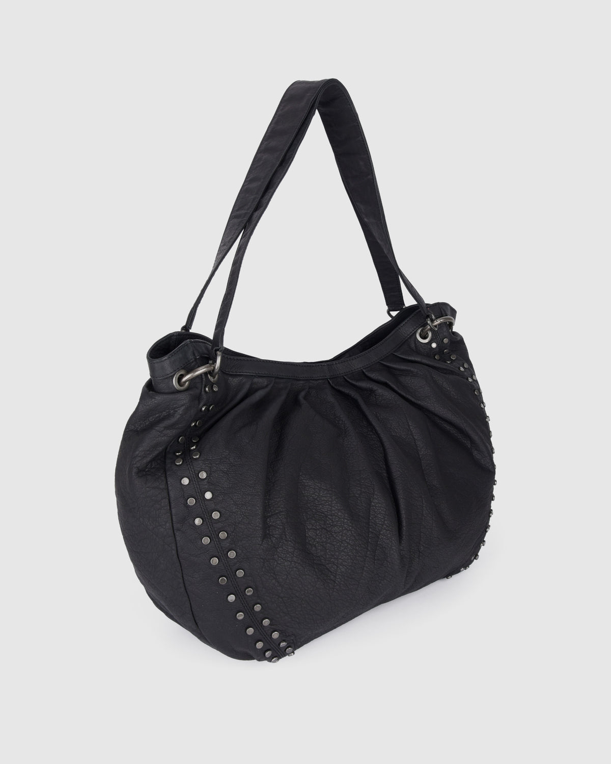 Núnoo Elsa Nail Washed Black w. Antique Silver Large Black