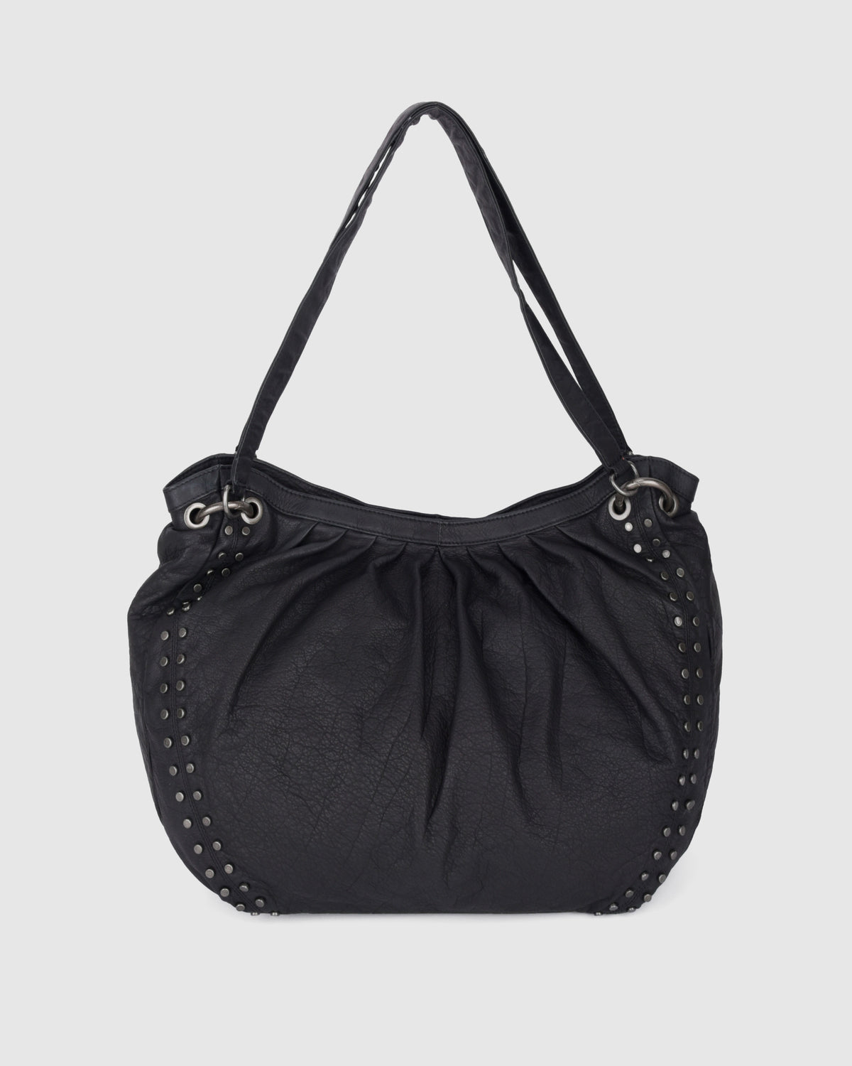 Núnoo Elsa Nail Washed Black w. Antique Silver Large Black