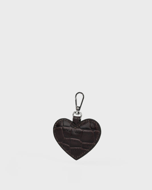 Núnoo Heart Bag Charm Texas Chocolate Accessories Chocolate