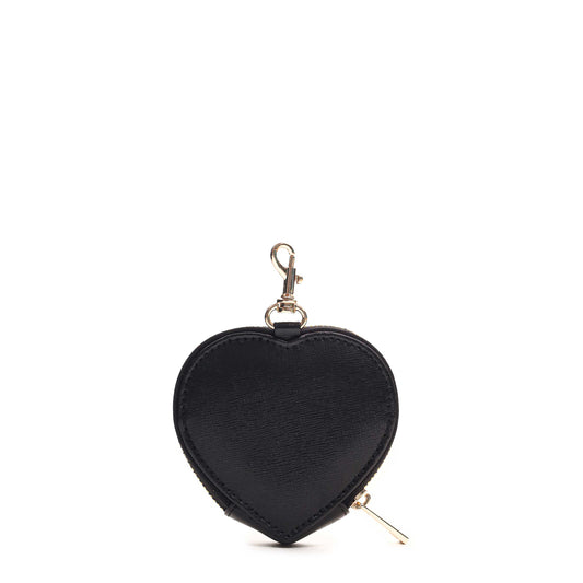 Núnoo Heart Coin Pocket Florence Black w. Gold Accessories Black