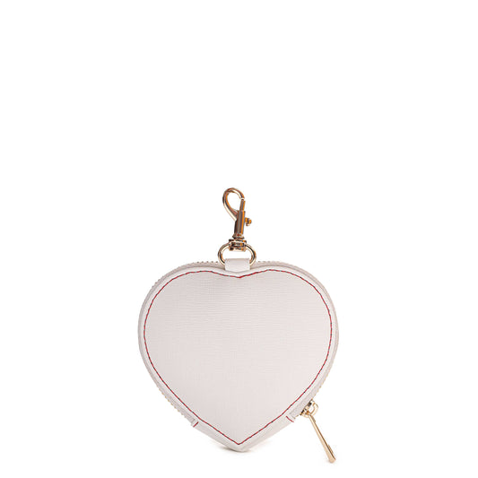 Núnoo Heart Coin Pocket Florence White w. Gold Accessories White