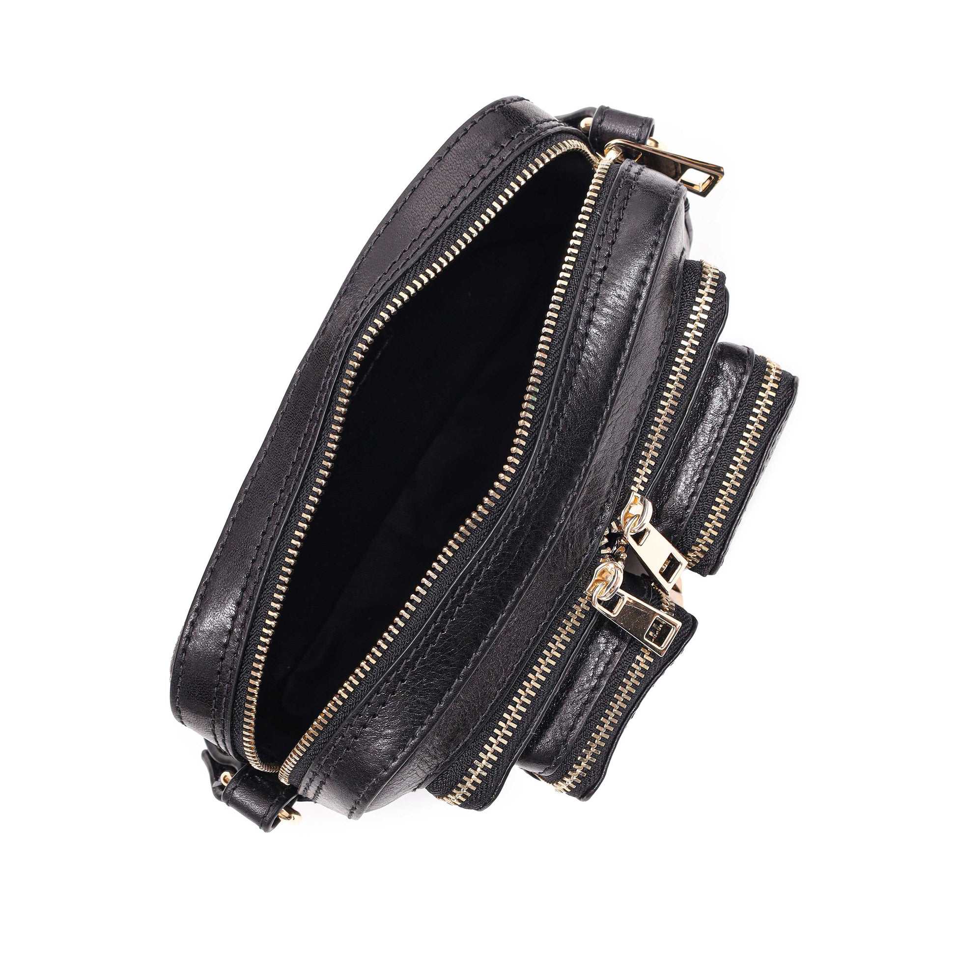 Núnoo Helena Air 3 Black w. gold Small bag Black