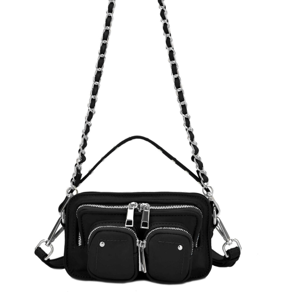 Núnoo Helena Chain Recycled Nylon Black Small bag Black