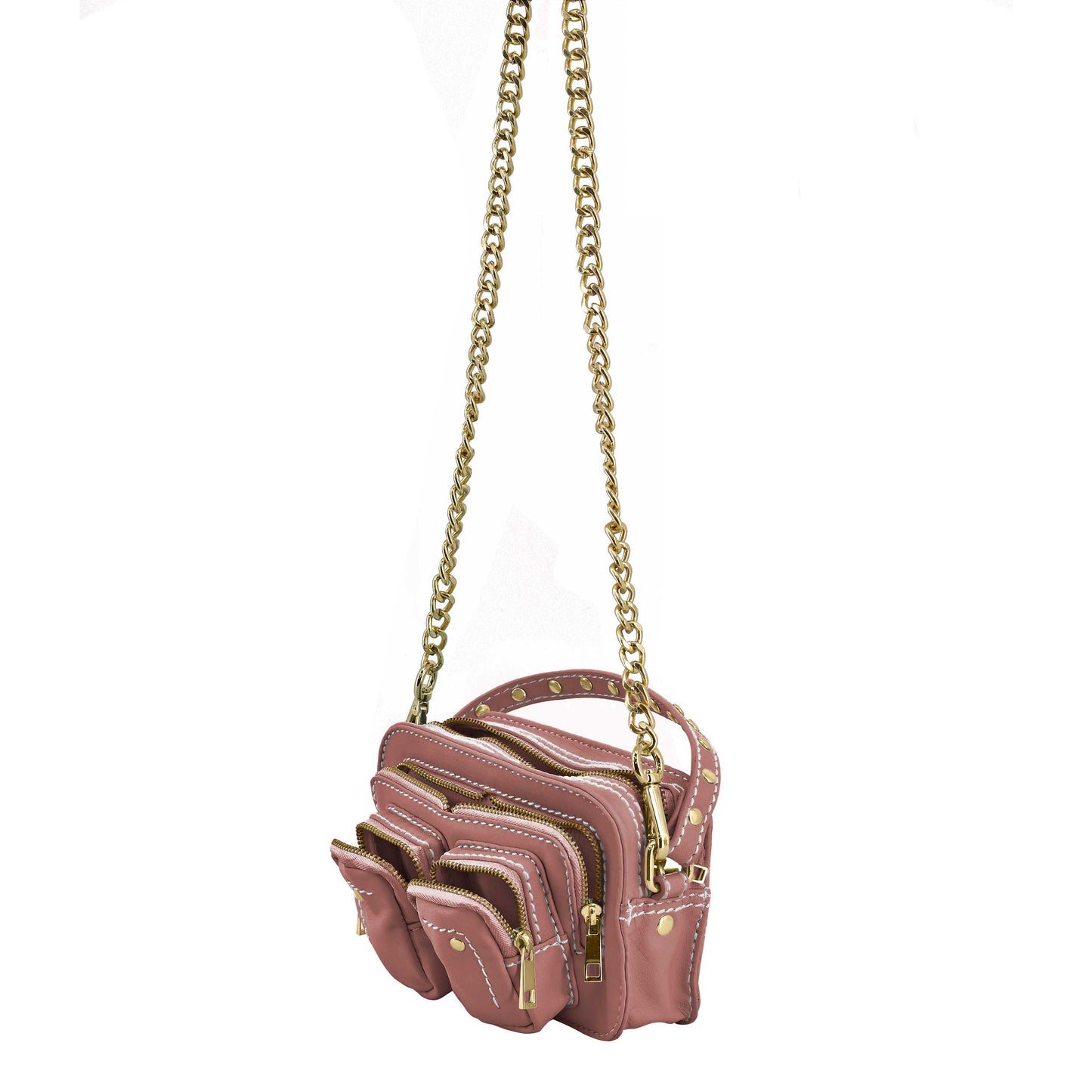 Núnoo Helena Cozy Dusty Rose w. Gold Shoulder bags Dusty Rose