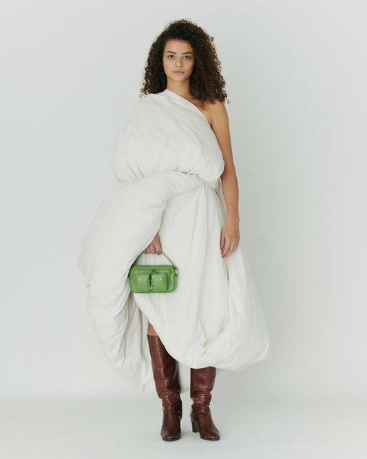 Núnoo Helena Florence Bright Green w. Gold Small bag Bright Green