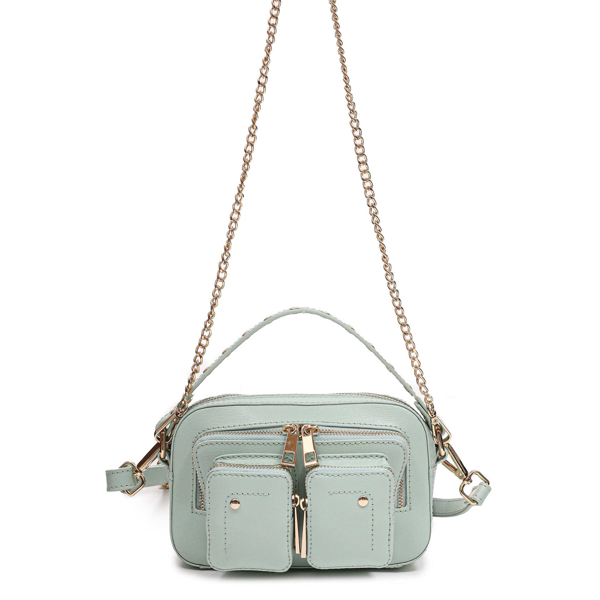 Núnoo Helena Florence Dusty Aqua w. Gold Small bag Dusty Aqua