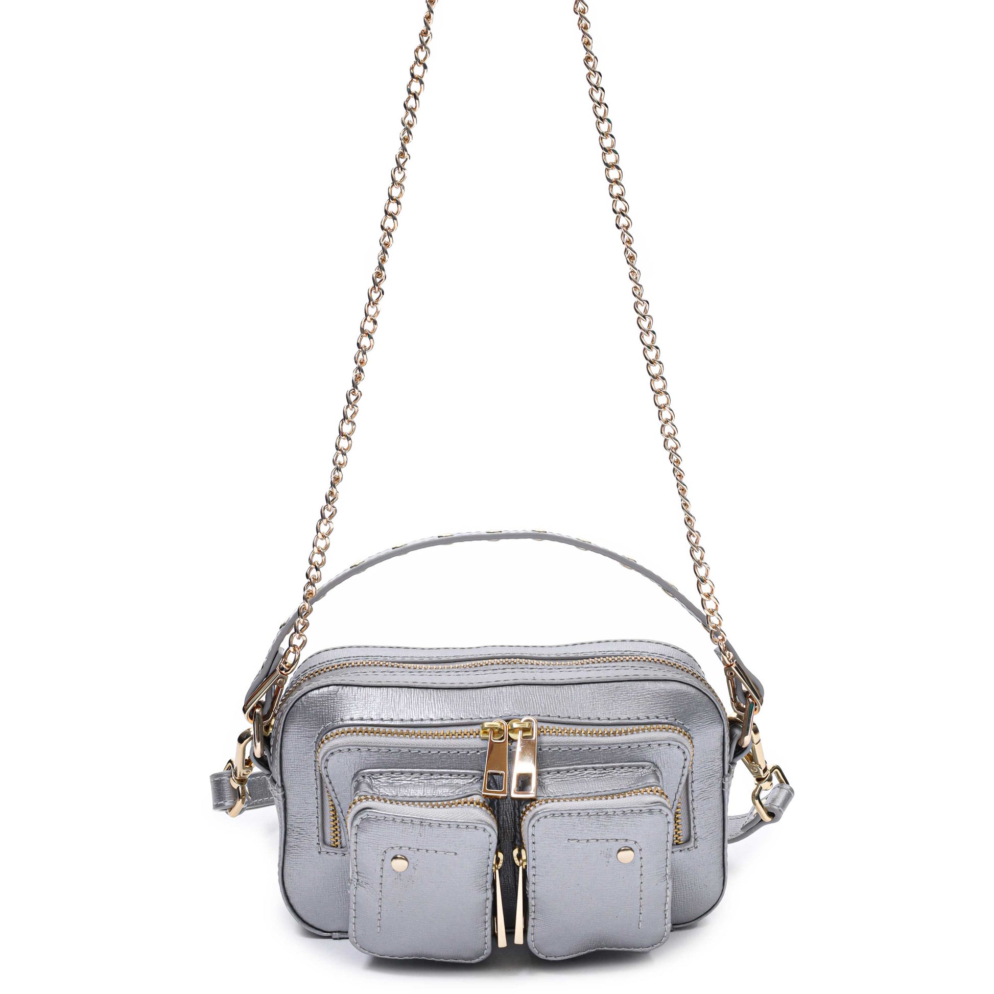 Núnoo Helena Florence Silver W. Gold Shoulder bags Gold