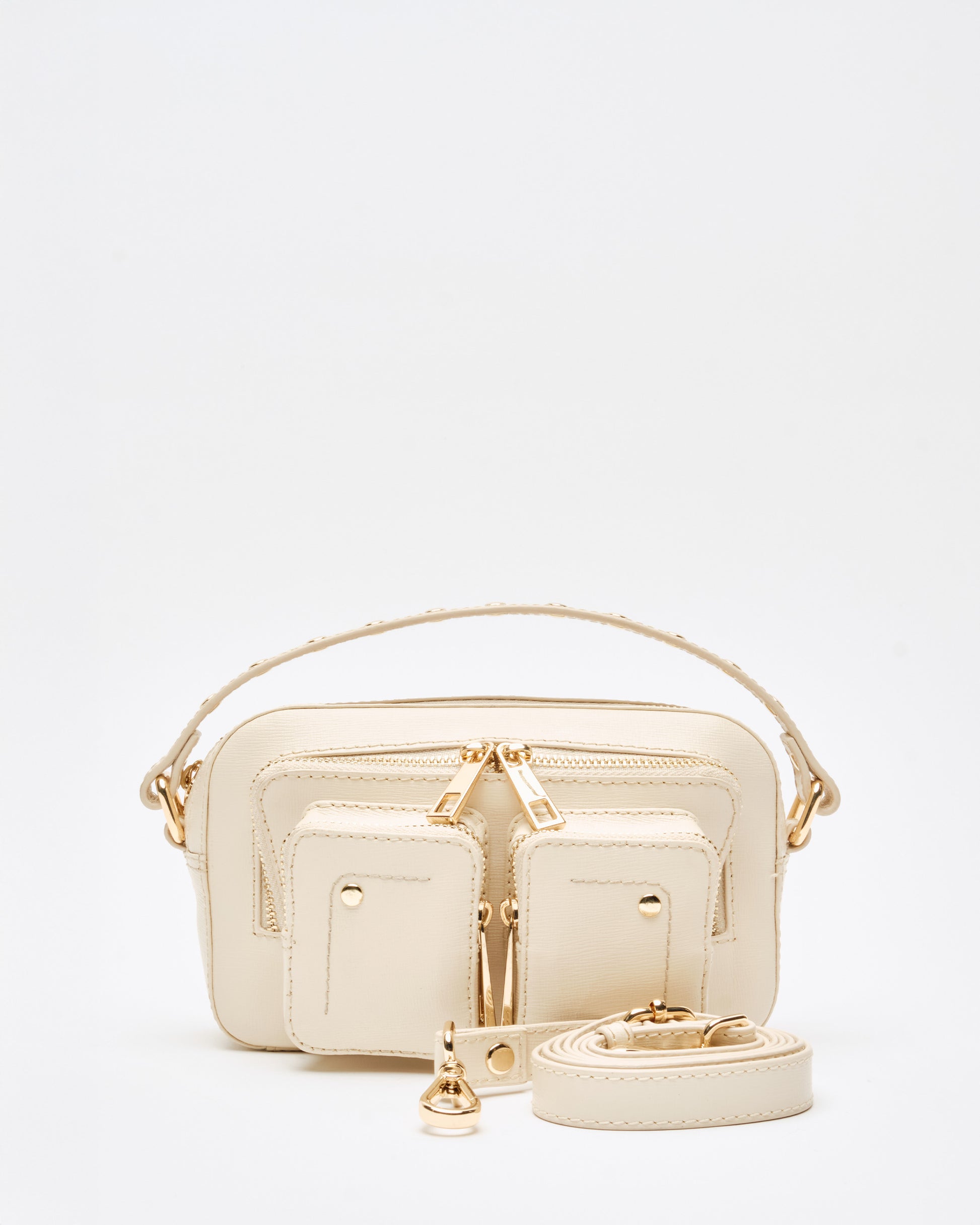 Núnoo Helena Florence Warm Grey w. Gold Small bag Warm Grey