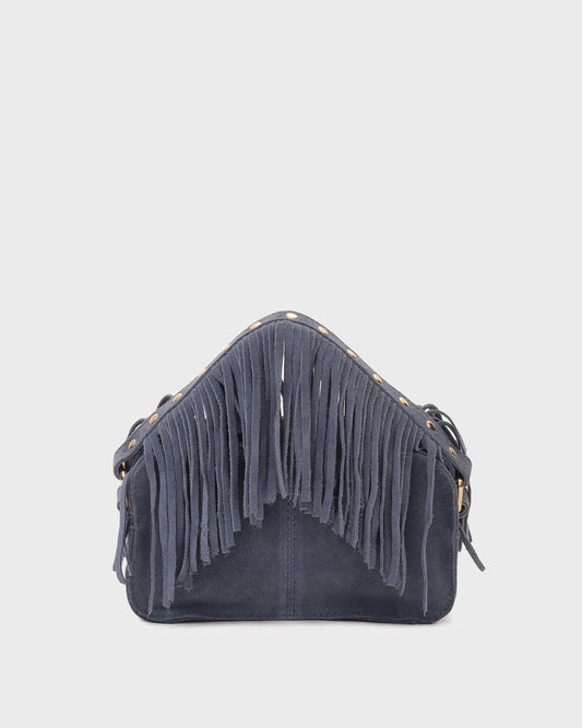 Núnoo Helena Fringe Suede Jeans w. Gold Small bag Jeans