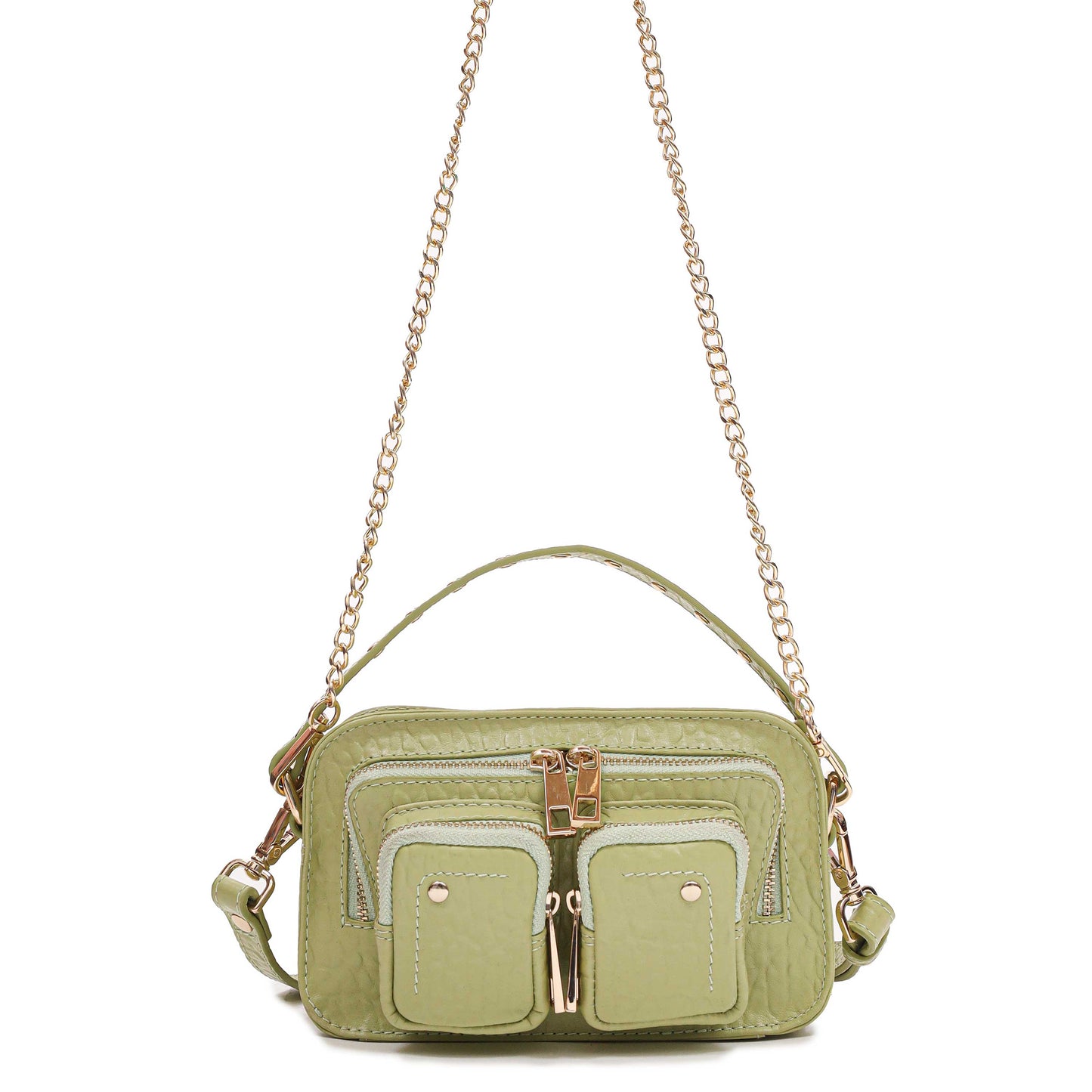 Núnoo Helena New Zealand Light Green w. Gold Small bag Light green