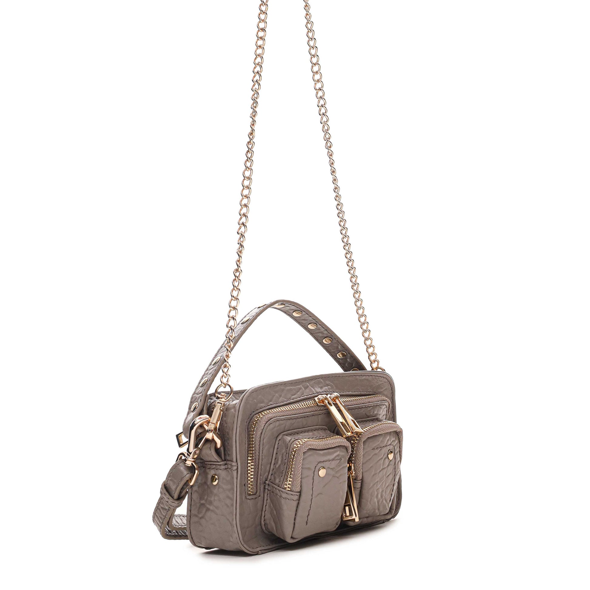 Núnoo Helena New Zealand Light Grey w. Gold Small bag Light grey