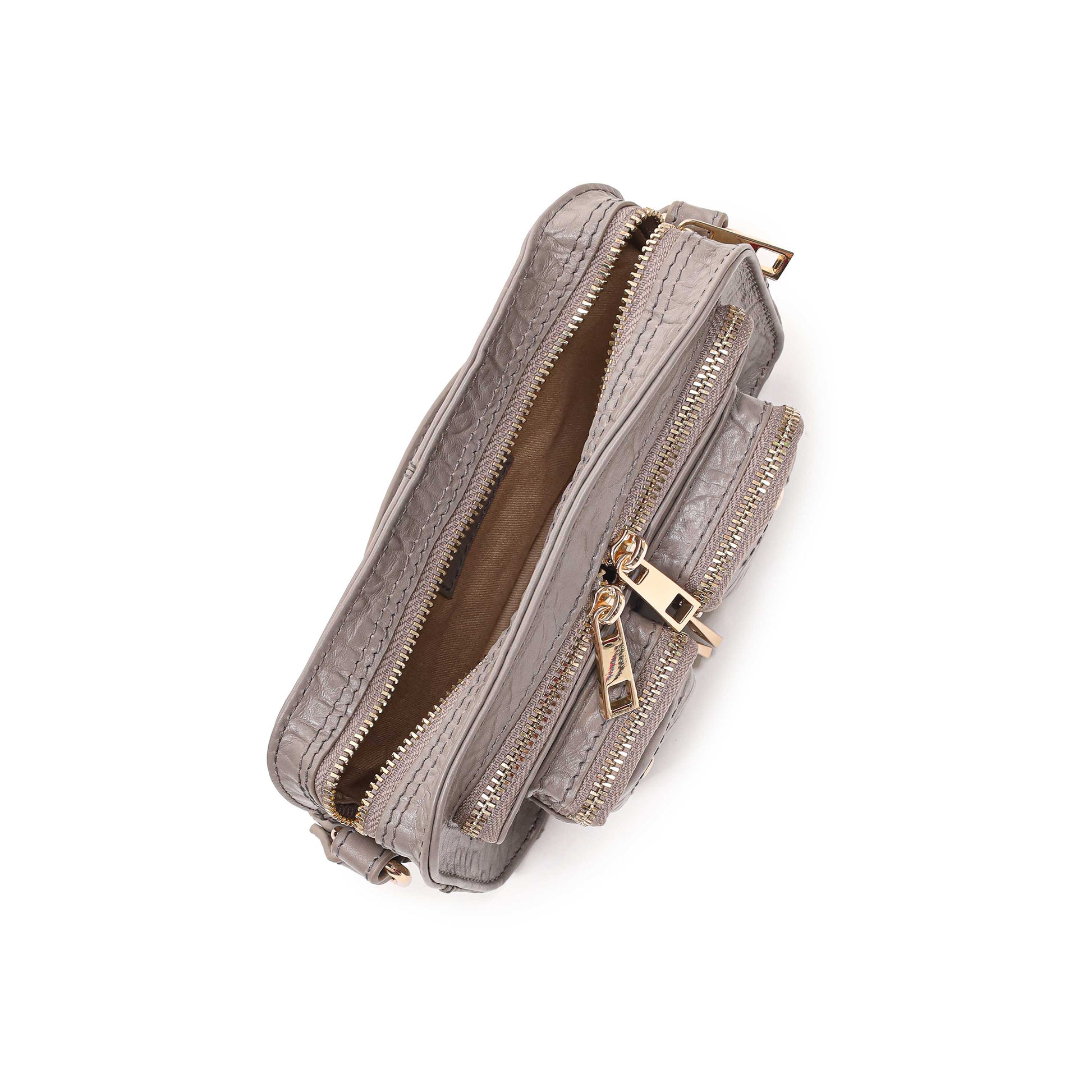 Núnoo Helena New Zealand Light Grey w. Gold Small bag Light grey