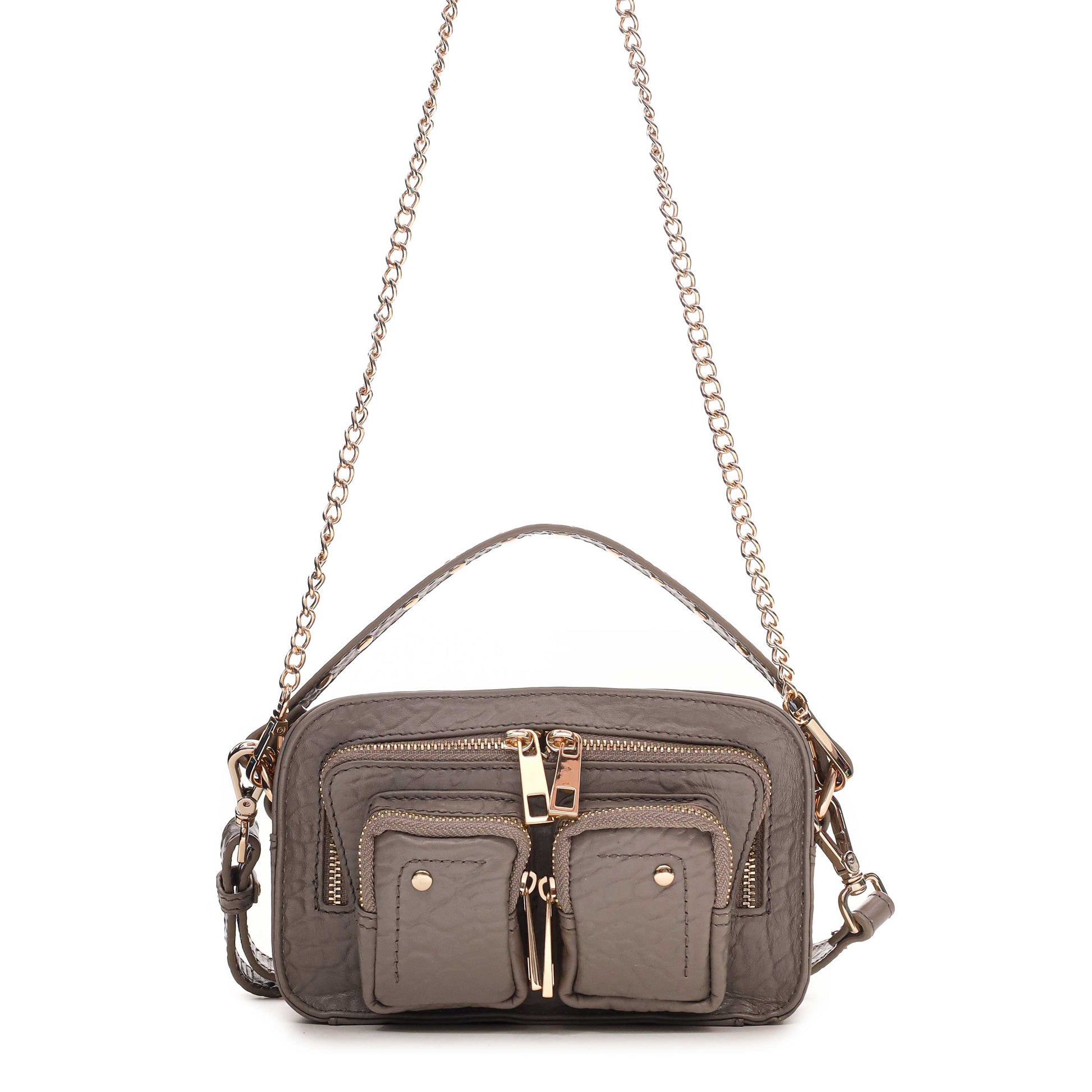 Núnoo Helena New Zealand Light Grey w. Gold Small bag Light grey