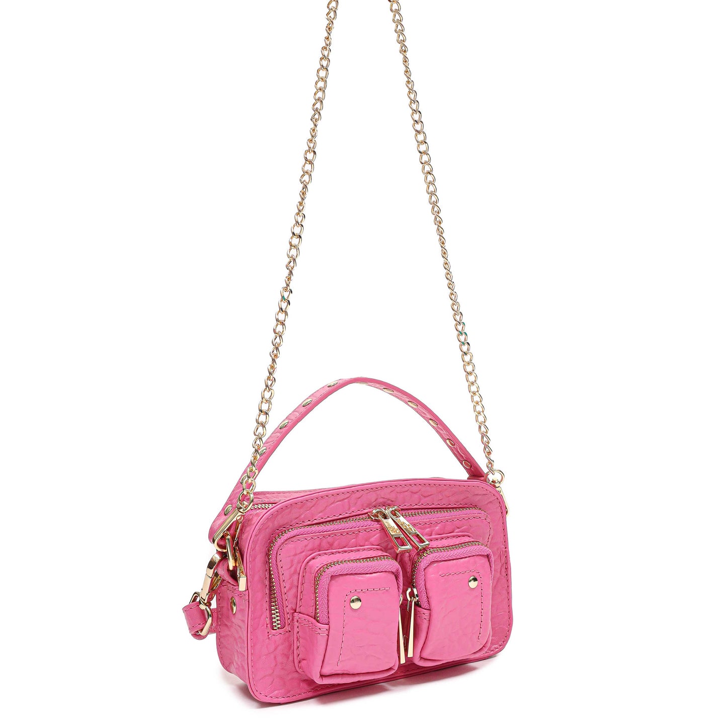 Núnoo Helena New Zealand Pink w. Gold Mini bags Pink