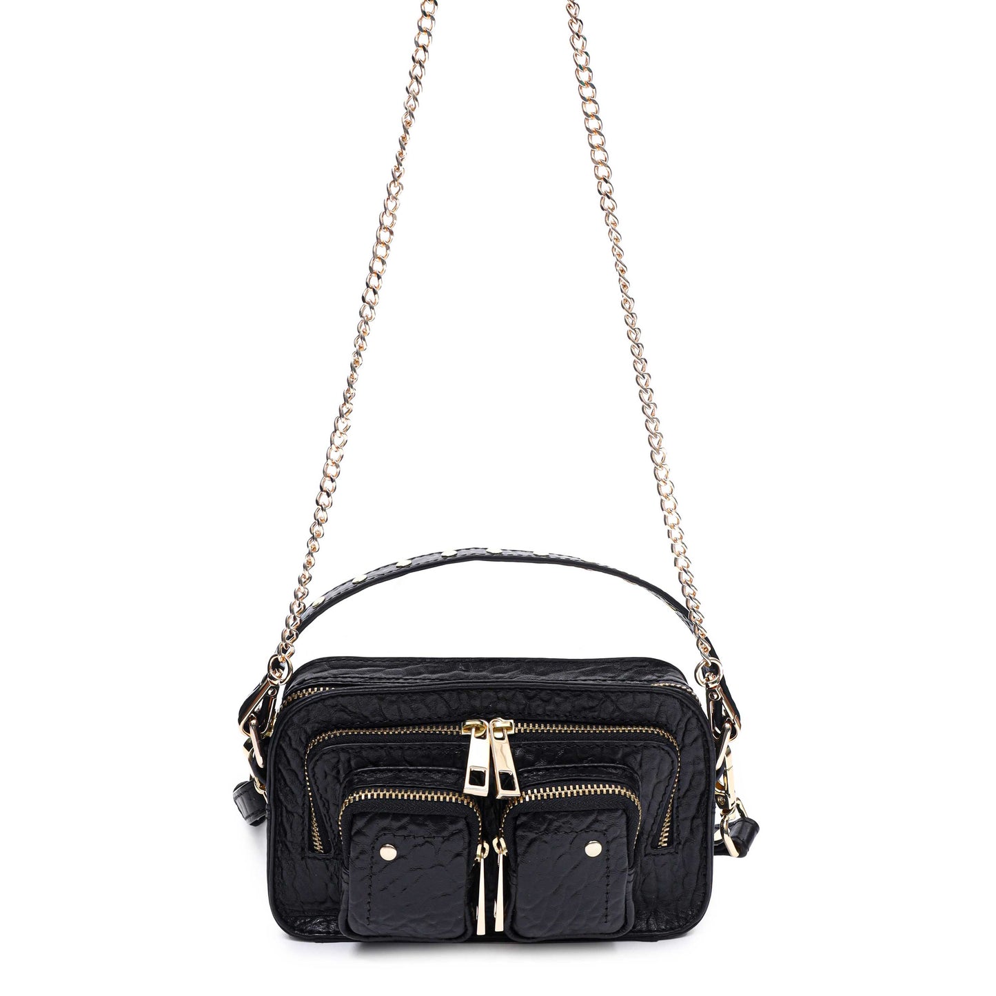 Núnoo Helena New Zealand black w. gold Mini bags Black