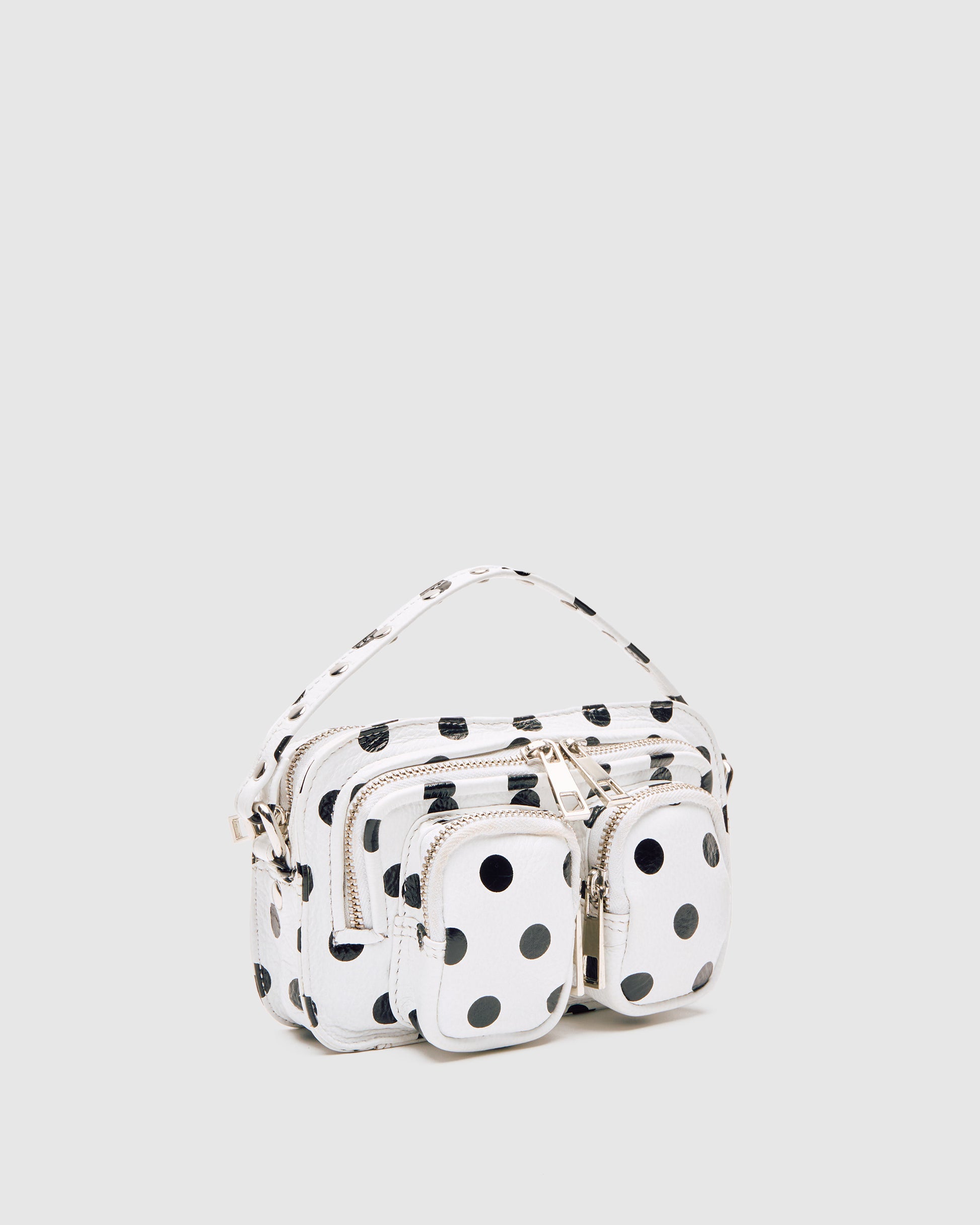 Núnoo Helena Polka White/Black Small bag White/Black