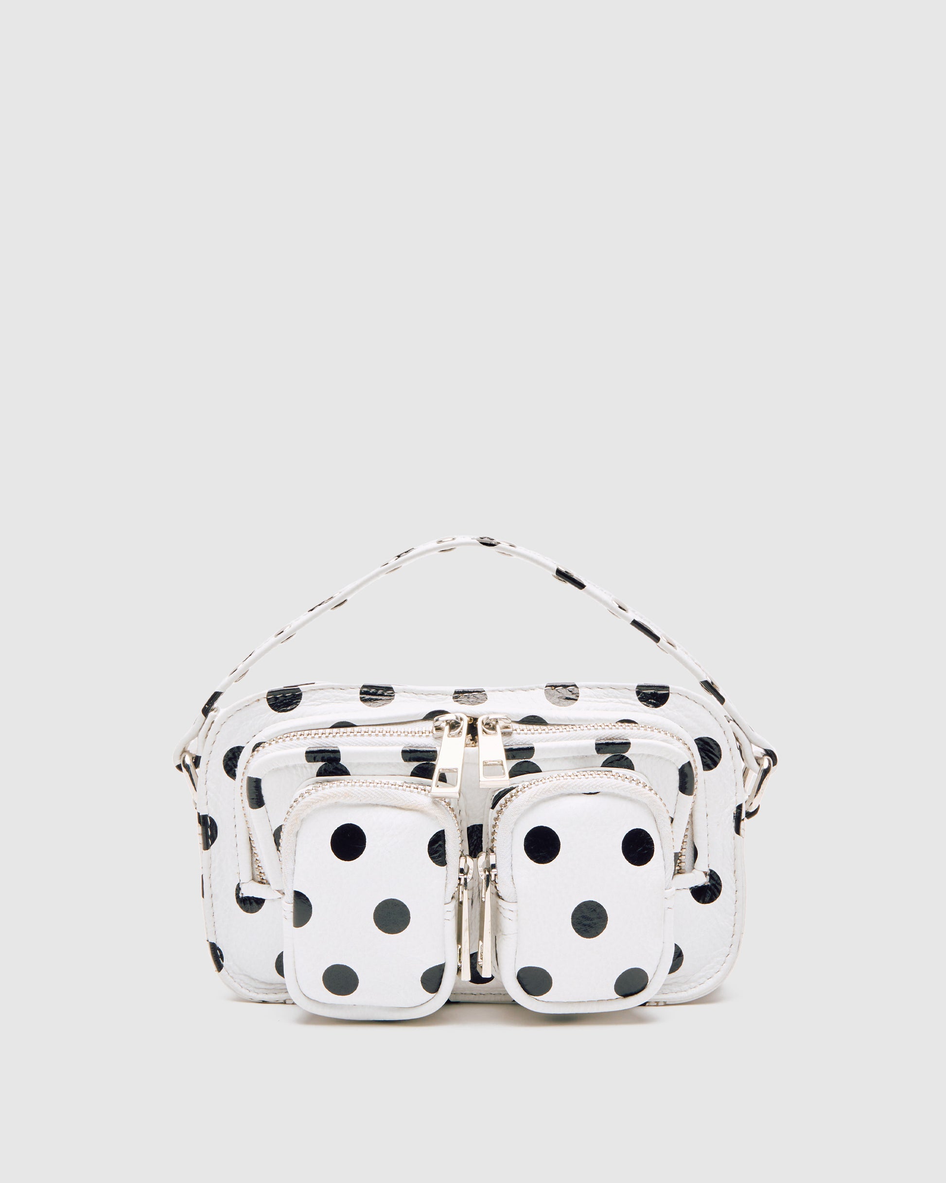 Núnoo Helena Polka White/Black Small bag White/Black