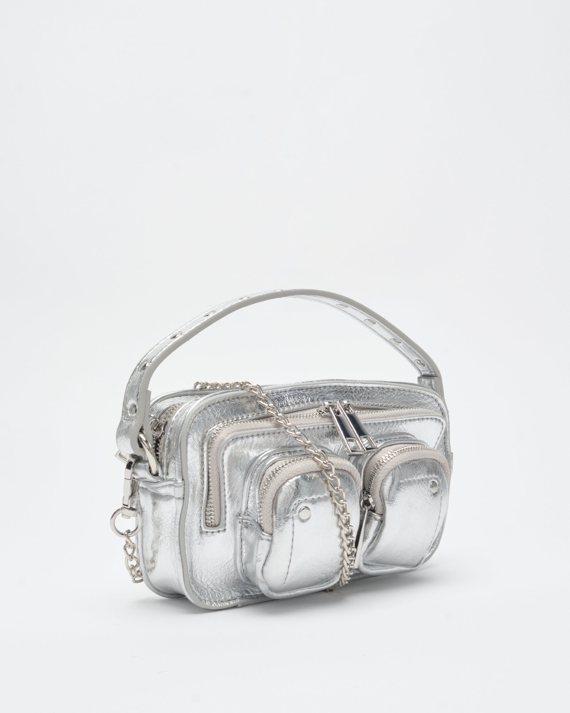 Núnoo Helena Recycled Cool Silver Small bag Silver