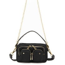 Helena Recycled Nylon Black w. Gold