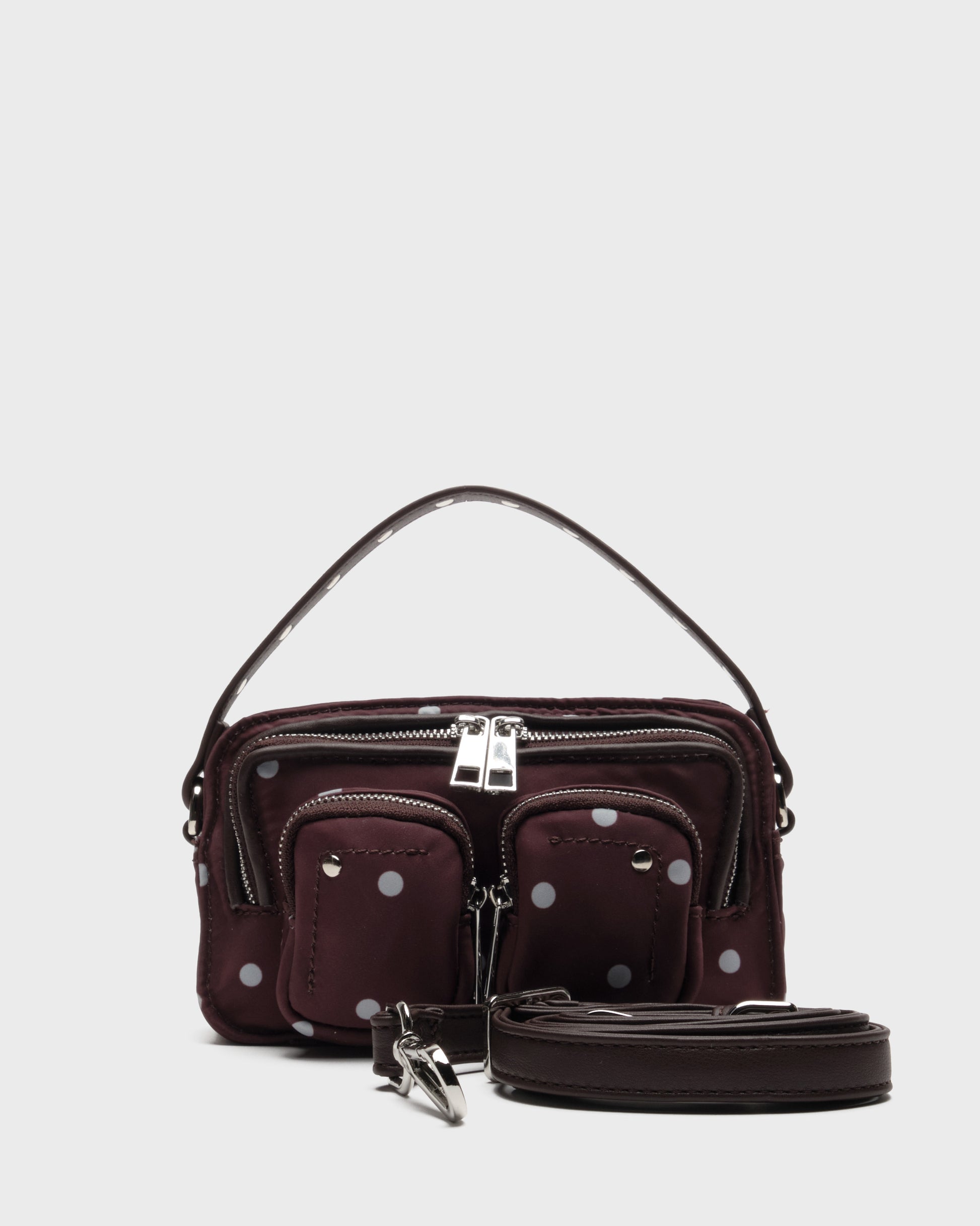 Núnoo Helena Recycled Nylon Chocolate Dots Small bag Chocolate Dots