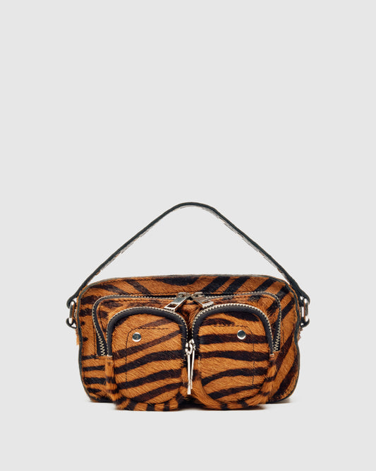 Núnoo Helena Stripes Deluxe Dark Brown Small bag Stripes