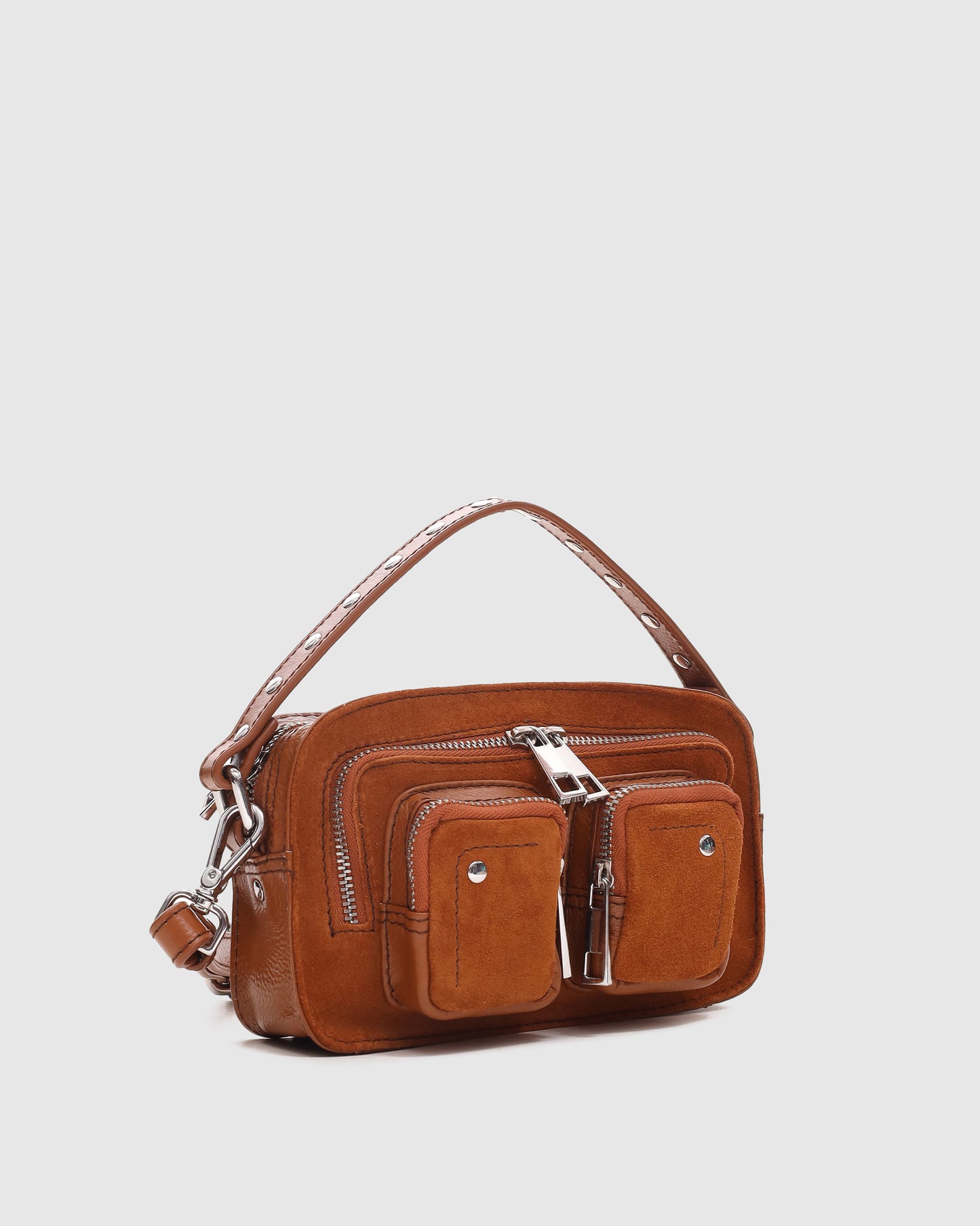 Núnoo Helena Suede Pecan Brown Small bag Pecan Brown