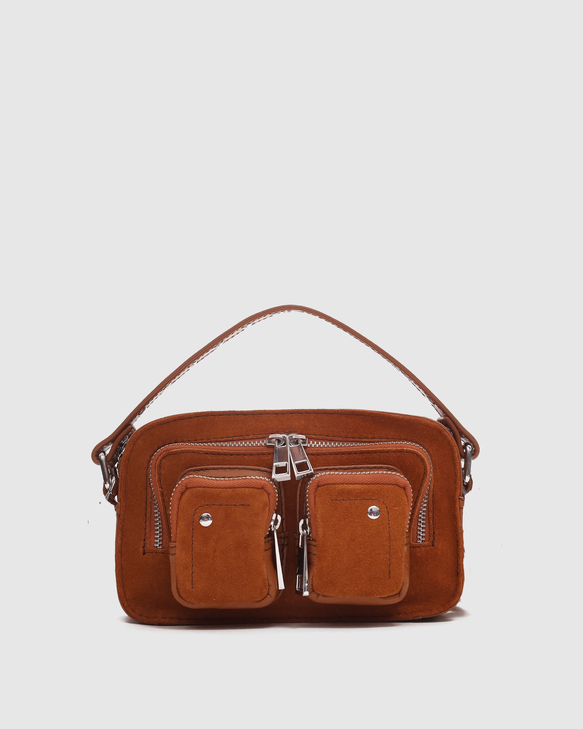 Núnoo Helena Suede Pecan Brown Small bag Pecan Brown