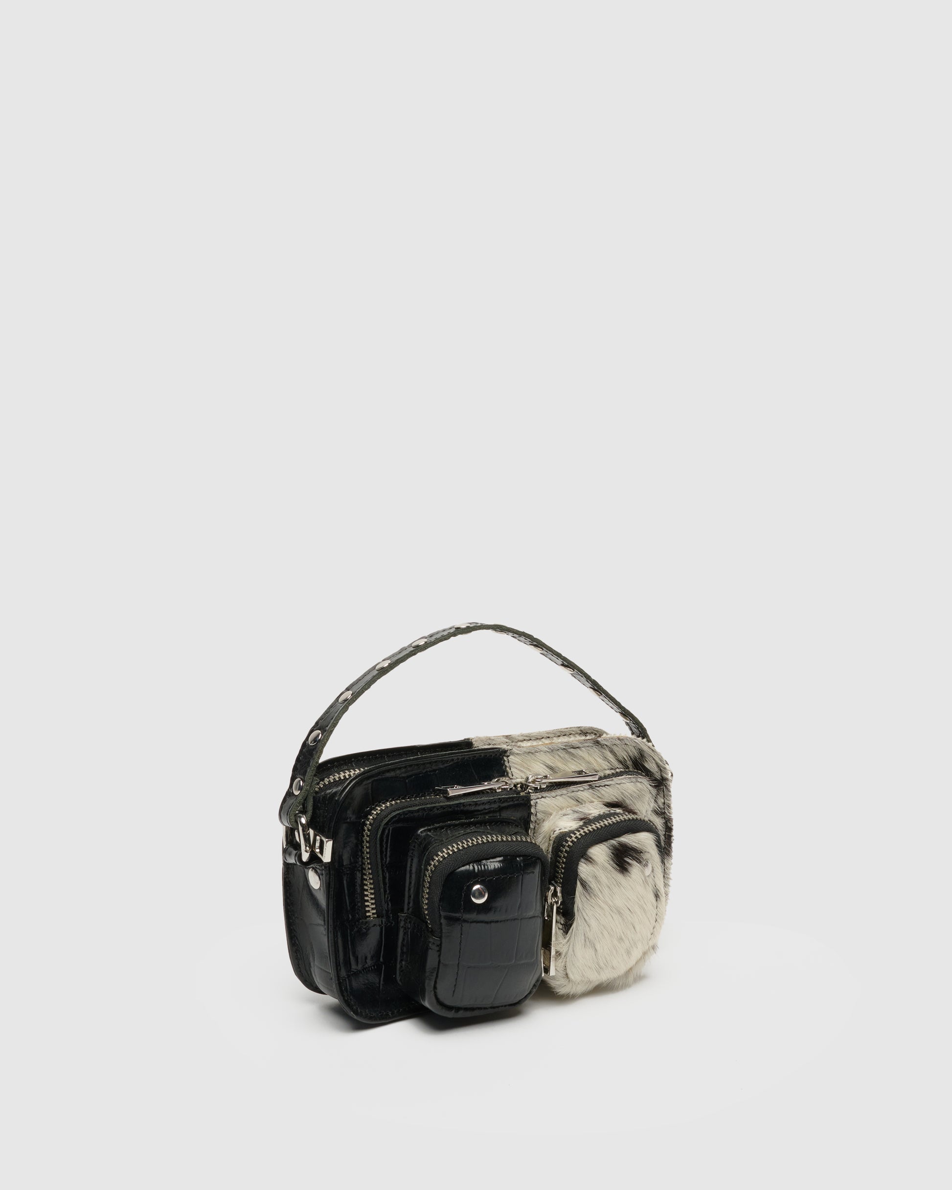 Núnoo Helena Texas Dots Small bag Black/white