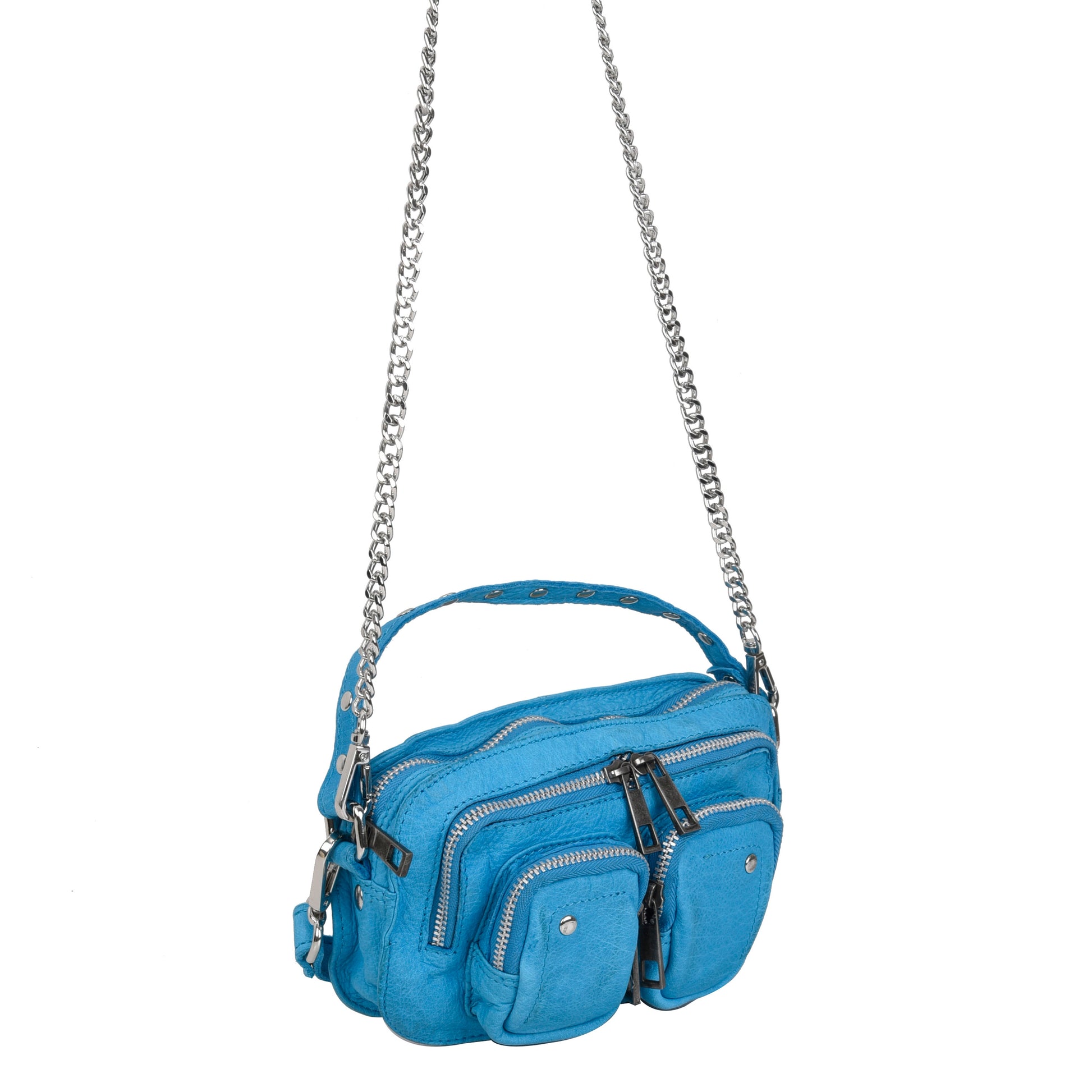 Núnoo Helena Washed Blue Small bag Blue