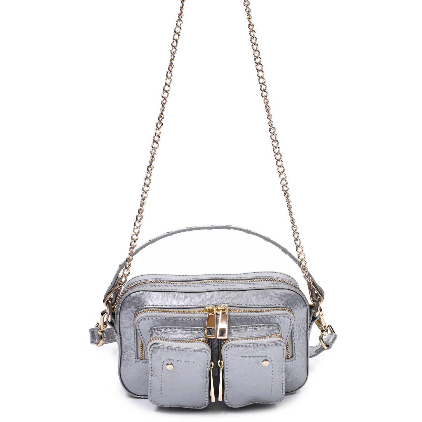 Núnoo Helena florence Silver w. Gold Small bag