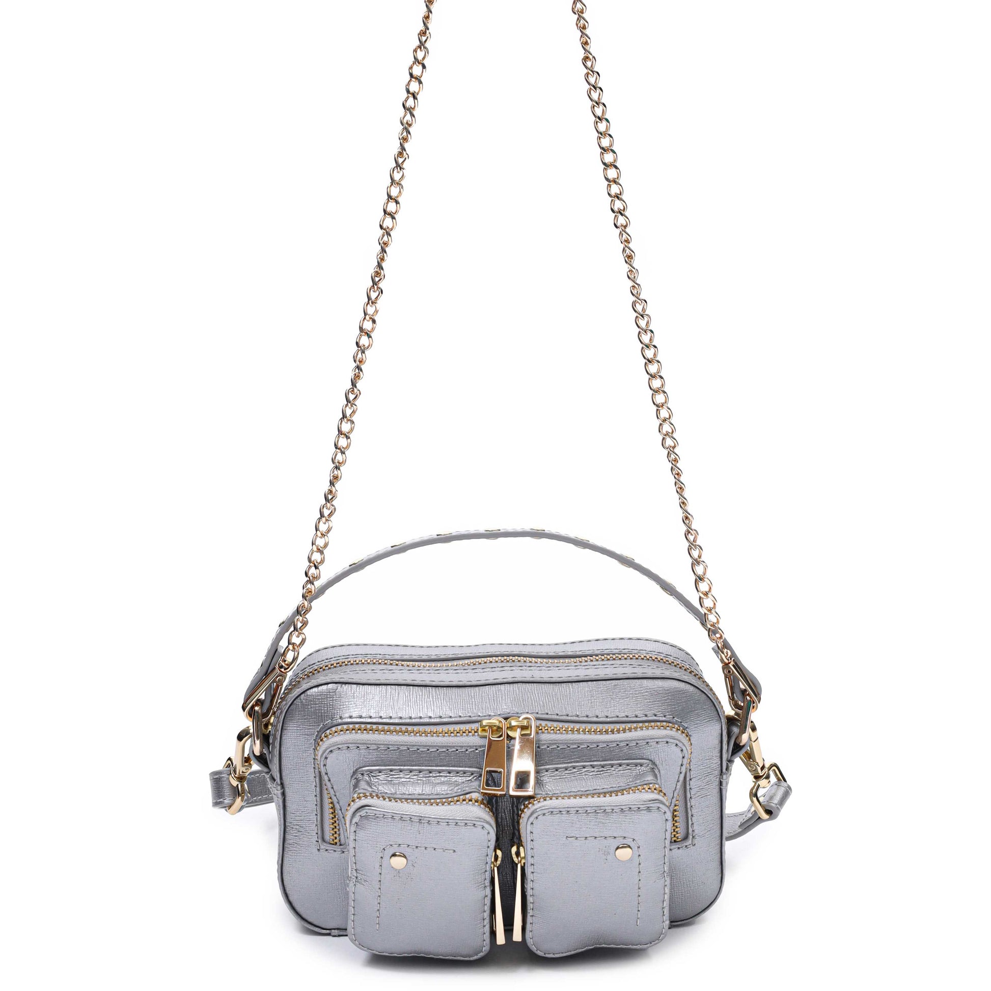 Núnoo Helena florence Silver w. Gold Small bag