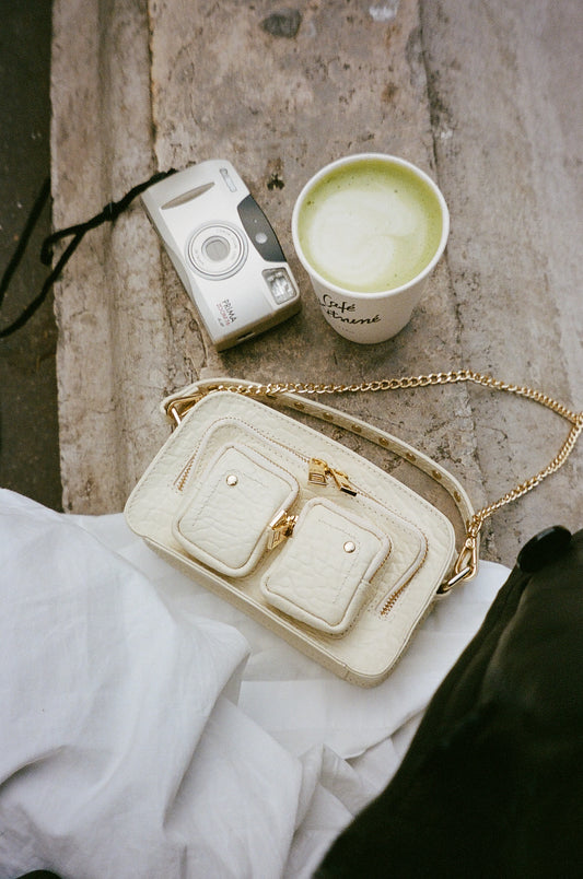 Núnoo Helena new zealand beige w. gold Small bag Beige