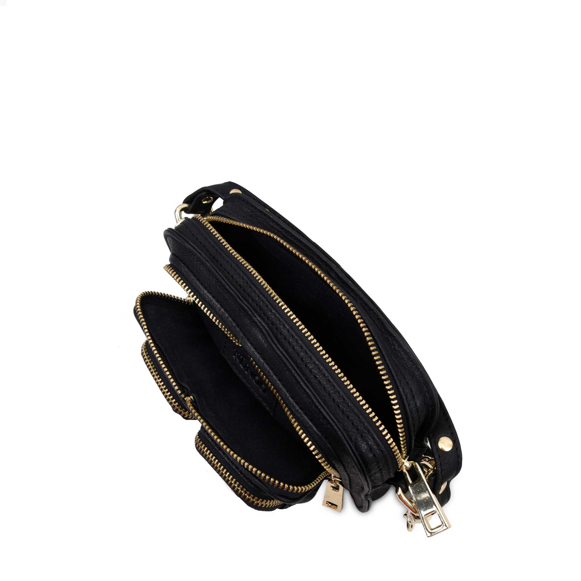 Núnoo Helena urban black w. gold Small bag Black