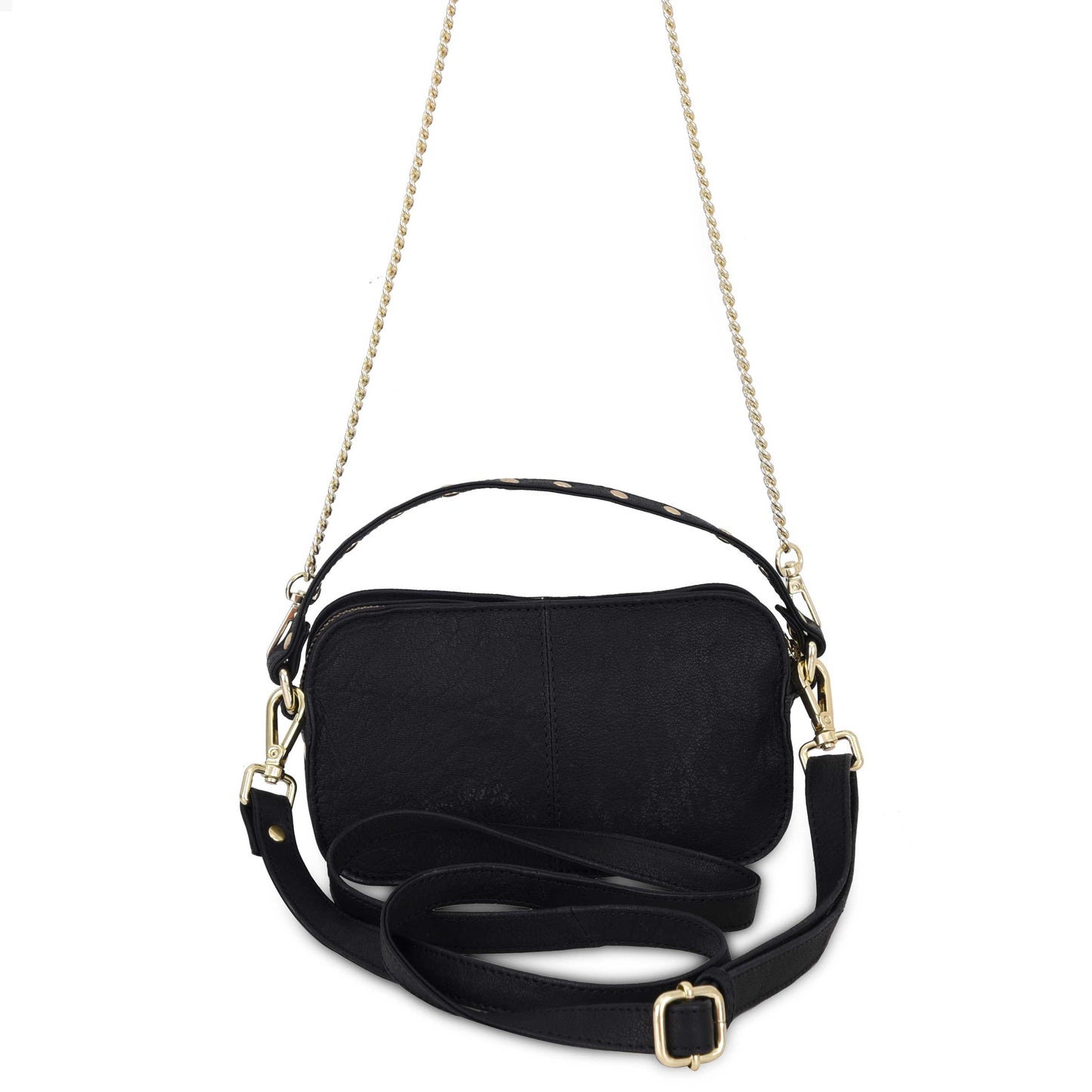 Núnoo Helena urban black w. gold Small bag Black