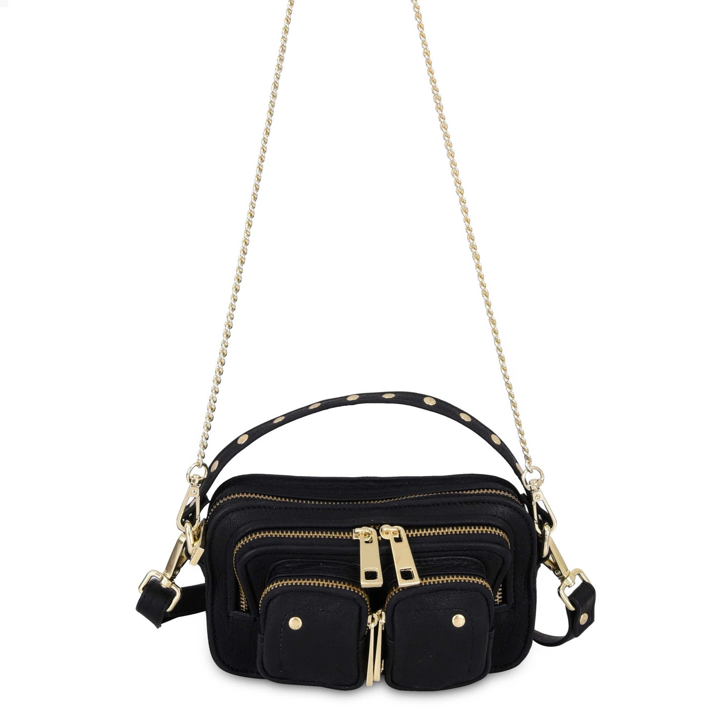 Núnoo Helena urban black w. gold Small bag Black