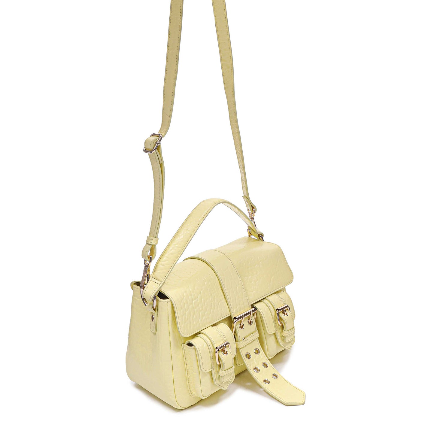 Núnoo Honey Buckle New Zealand Yellow w. Gold Shoulder bags Yellow