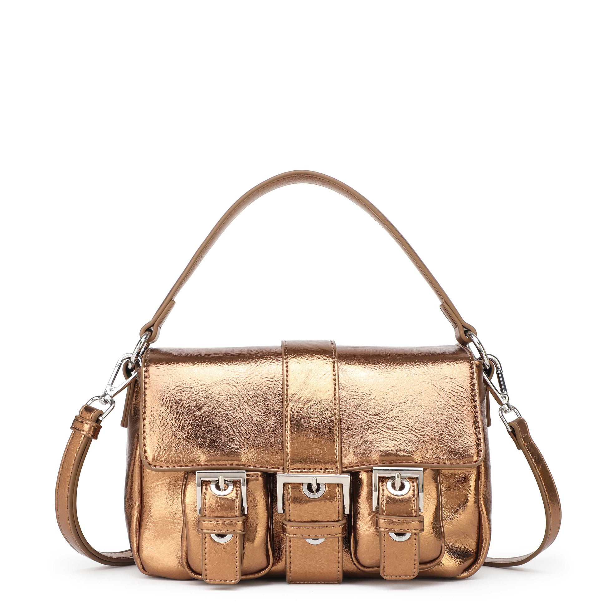 Núnoo Honey Buckle Recycled Cool Bronze Shoulder bags Bronze