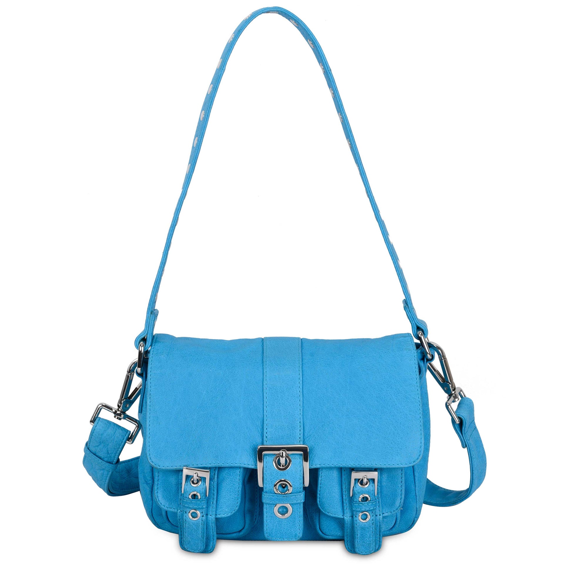 Núnoo Honey Buckle Washed Blue Shoulder bags Blue